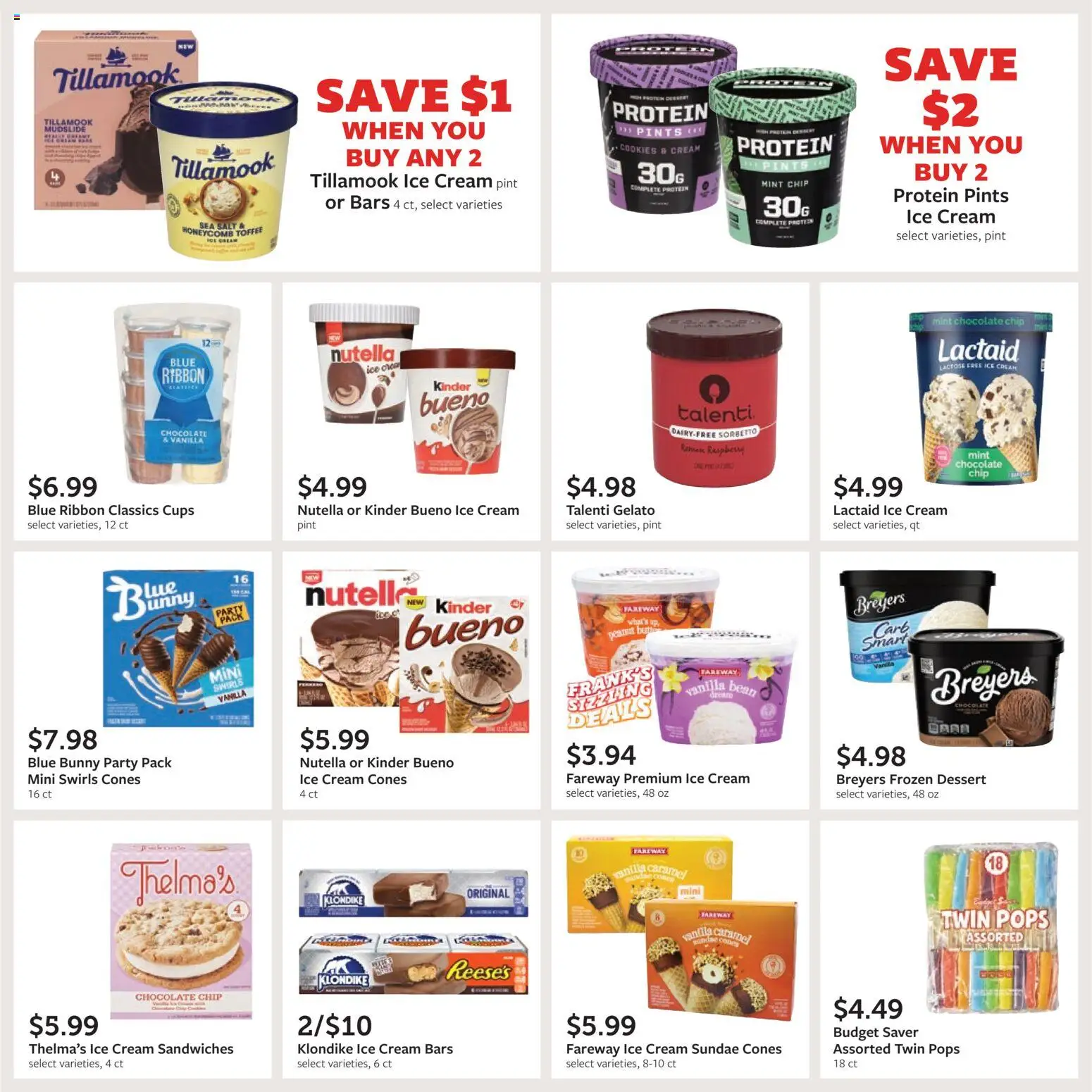 Fareway Monthly Ad - valid from 04.05.2026 | Page: 30 | Products: Cookies, Ice cream, Chocolate Chip, Raspberry