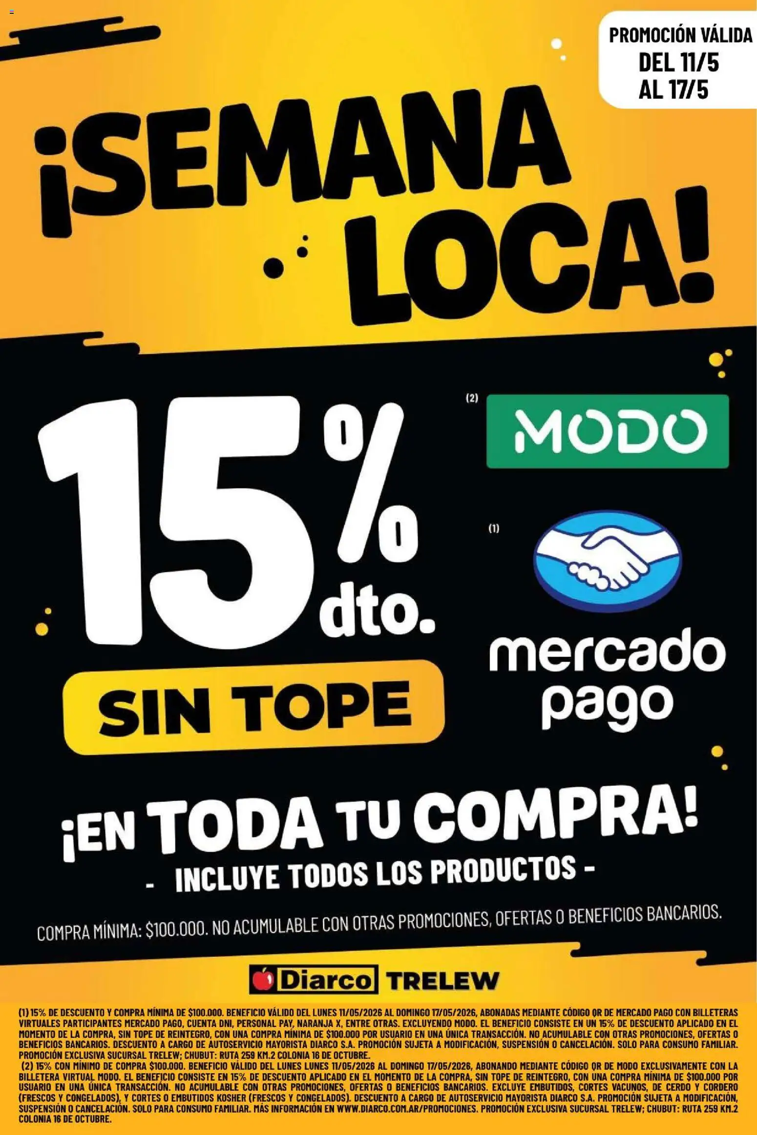 Diarco - Especial Mp Y Modo – Trelew │ válido desde el 11.05.2026 | Página: 1