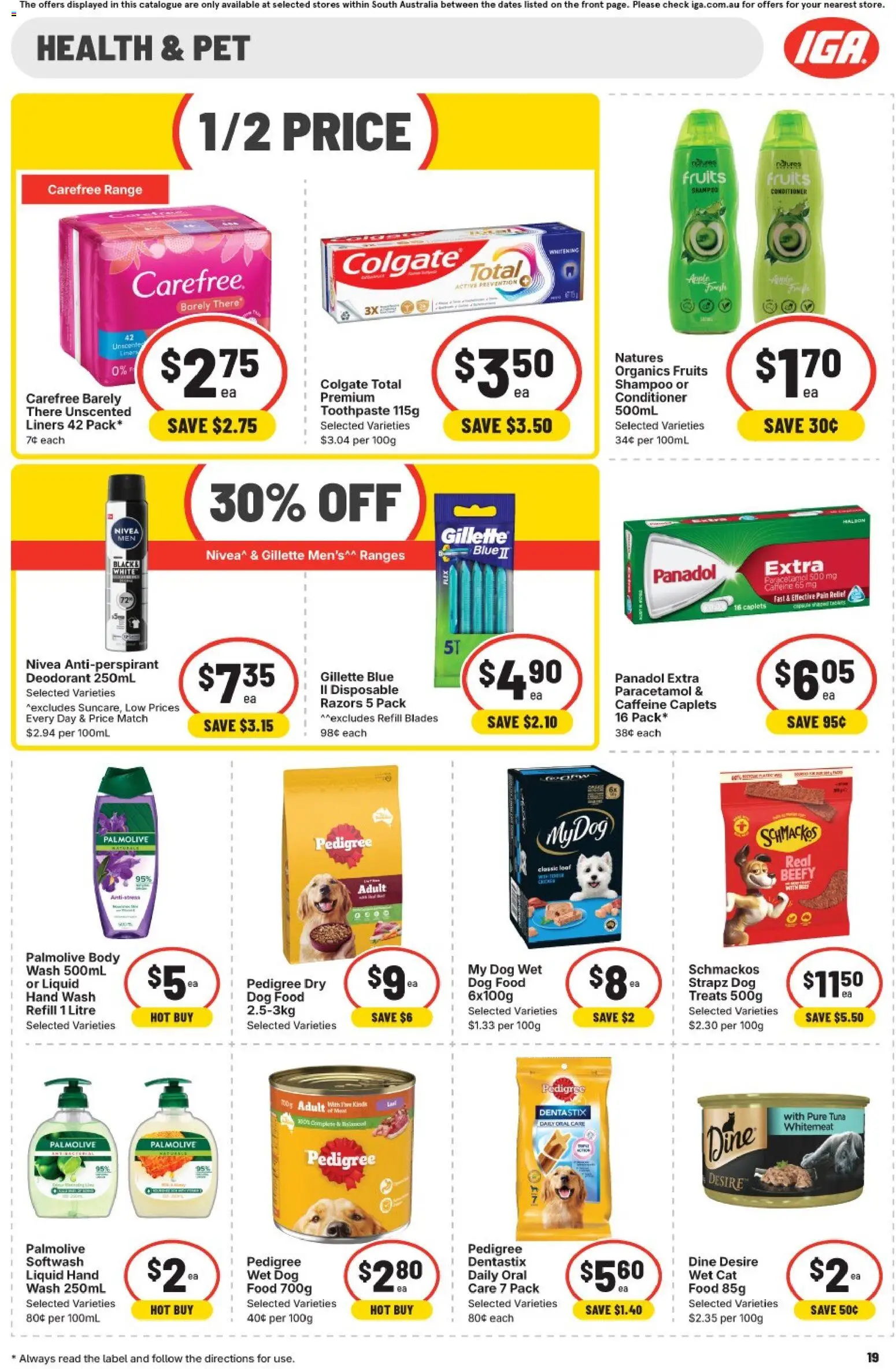 IGA catalogue - valid from 08/07/2026 | Page: 15 | Products: Shampoo, Conditioner, Toothpaste, Tuna