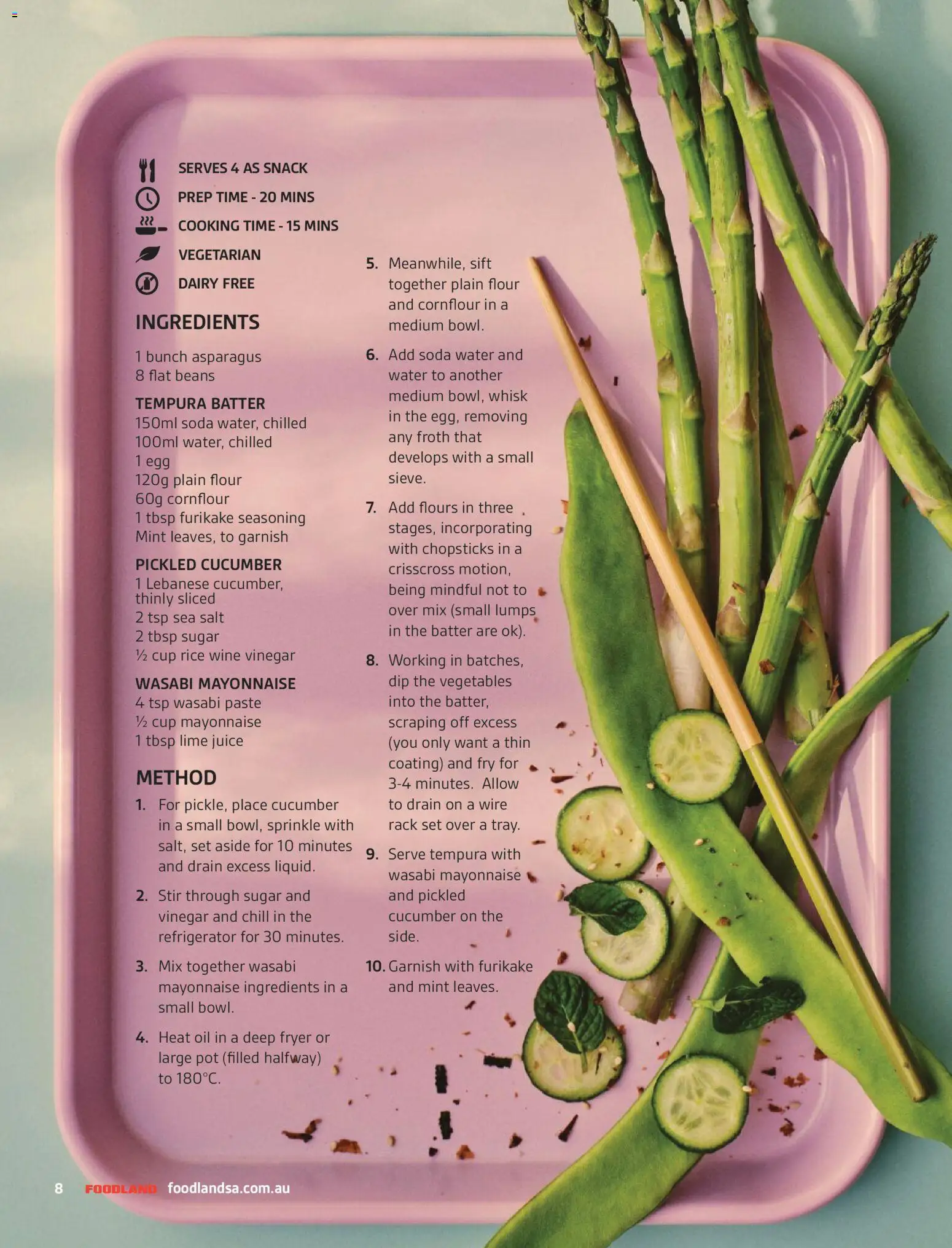 Foodland catalogue - valid from 01/09/2026 | Page: 8 | Products: Ingredients, Flour, Cucumber, Asparagus