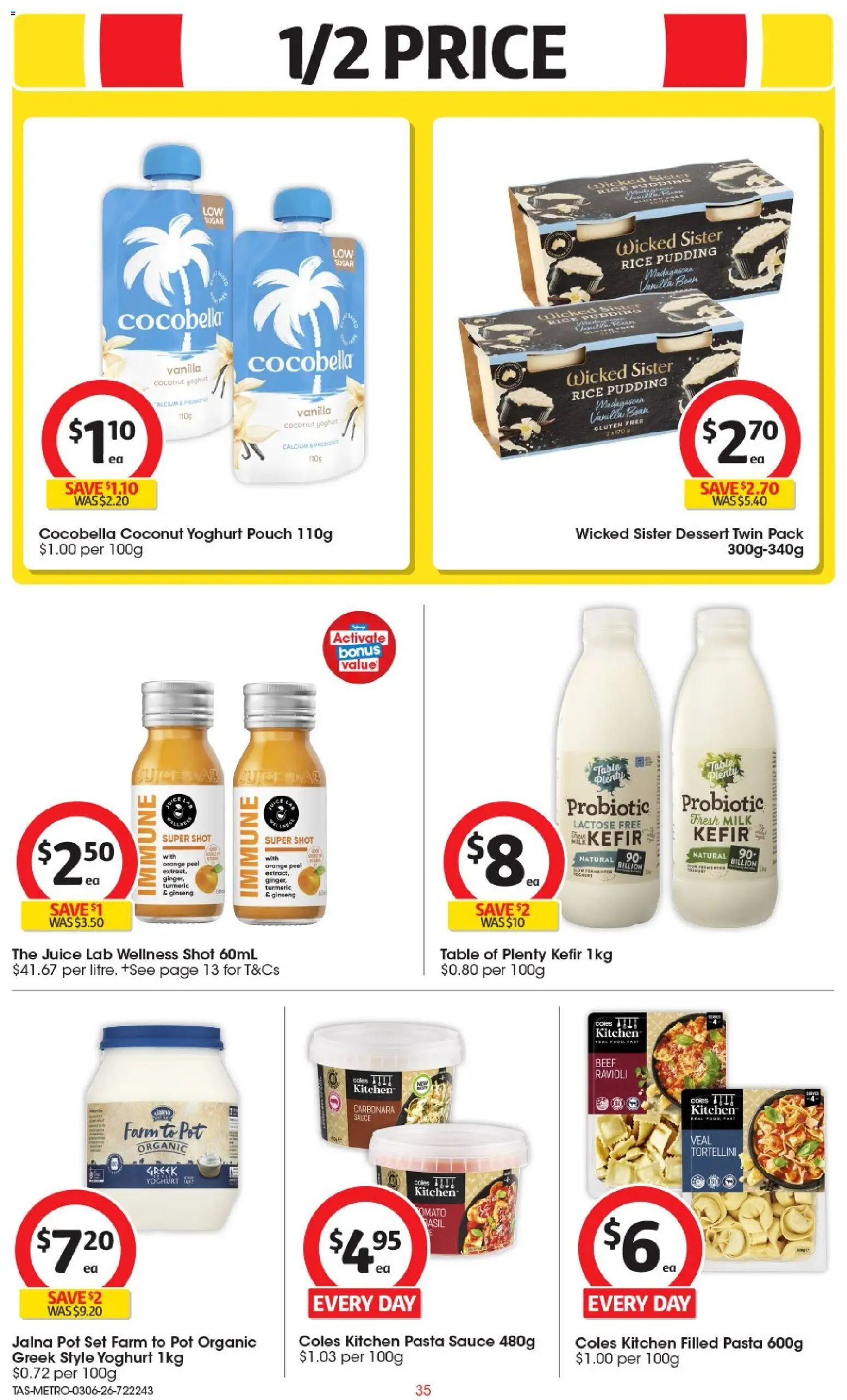 Coles catalogue - valid from 03.06.2026 | Page: 35 | Products: Yoghurt, Beef, Pudding, Sauce