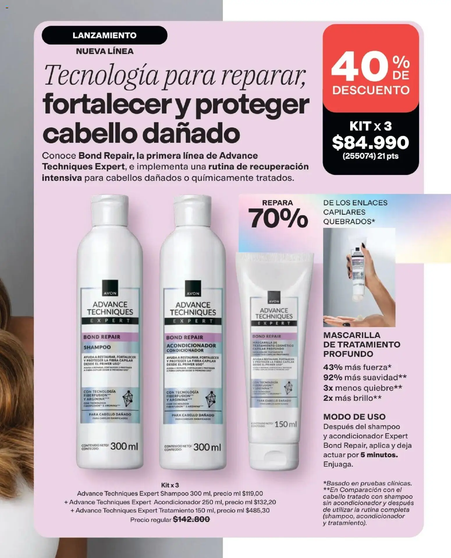 Avon revista - valida desde el 15.06.2026 | Página: 182 | Productos: Shampoo, Brillo, Mascarilla, Acondicionador