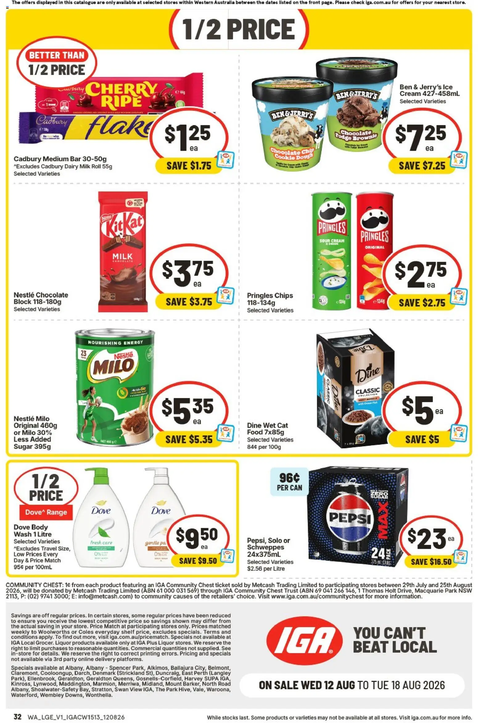 IGA catalogue - valid from 12/08/2026 | Page: 2 | Products: Shelf, Food, Sour cream, Ice