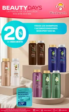 Vista previa de Del Sol y Woolworth katalog Beauty Days, nuevo folleto de la tienda, válido en México a partir del 02/07/2026 | Página: 3 | Productos: Cacao, Acondicionador