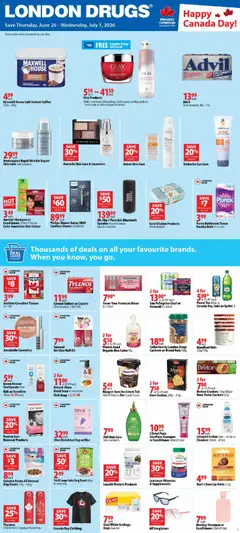 Preview of London Drugs weekly flyer / circulaire from shop London Drugs valid from Jun 25, 2026