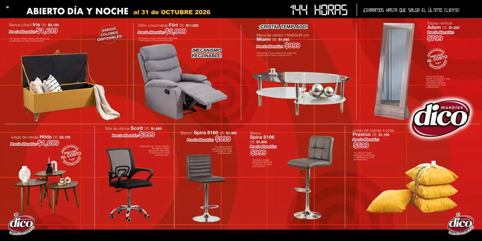 Nuevas ofertas de Muebles Dico válidas en toda la República Mexicana desde el 22/01/2026. ¡Encuentra las mejores ofertas en Muebles Dico catálogo! | Página: 16