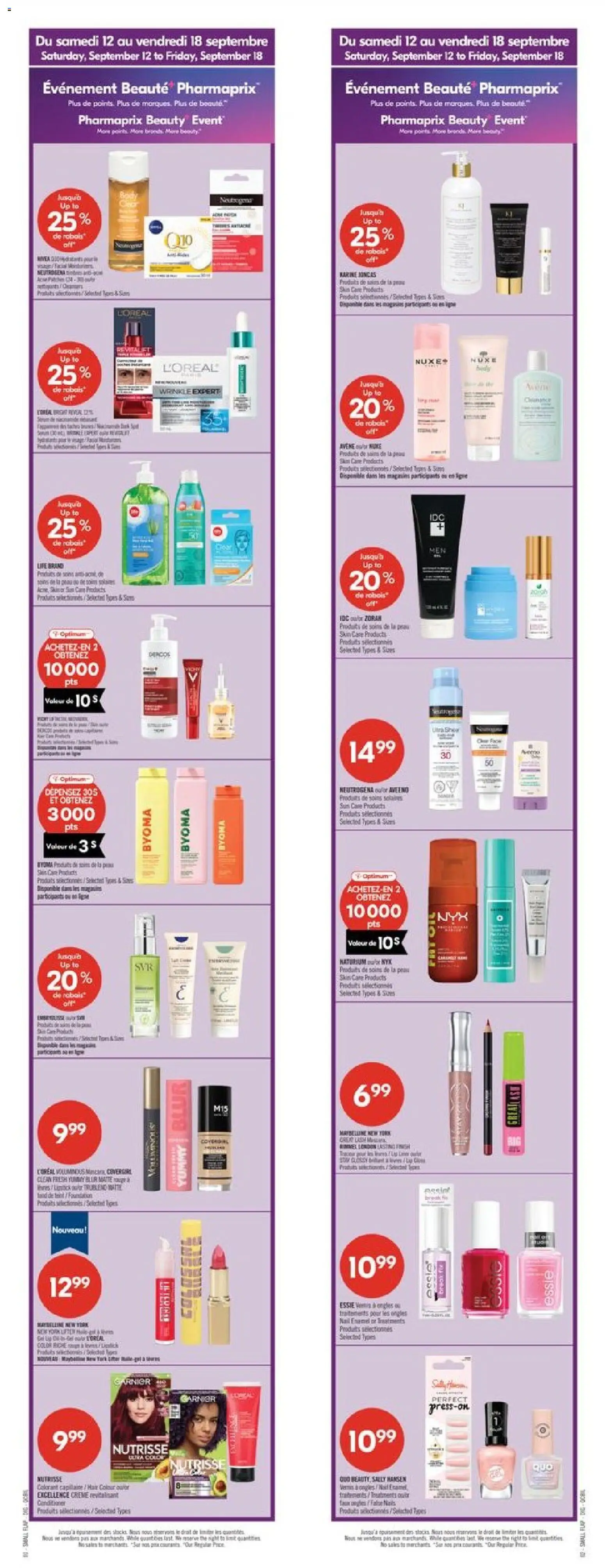 Pharmaprix flyer valid from Sep 12, 2026 | Page: 4 | Products: Conditioner