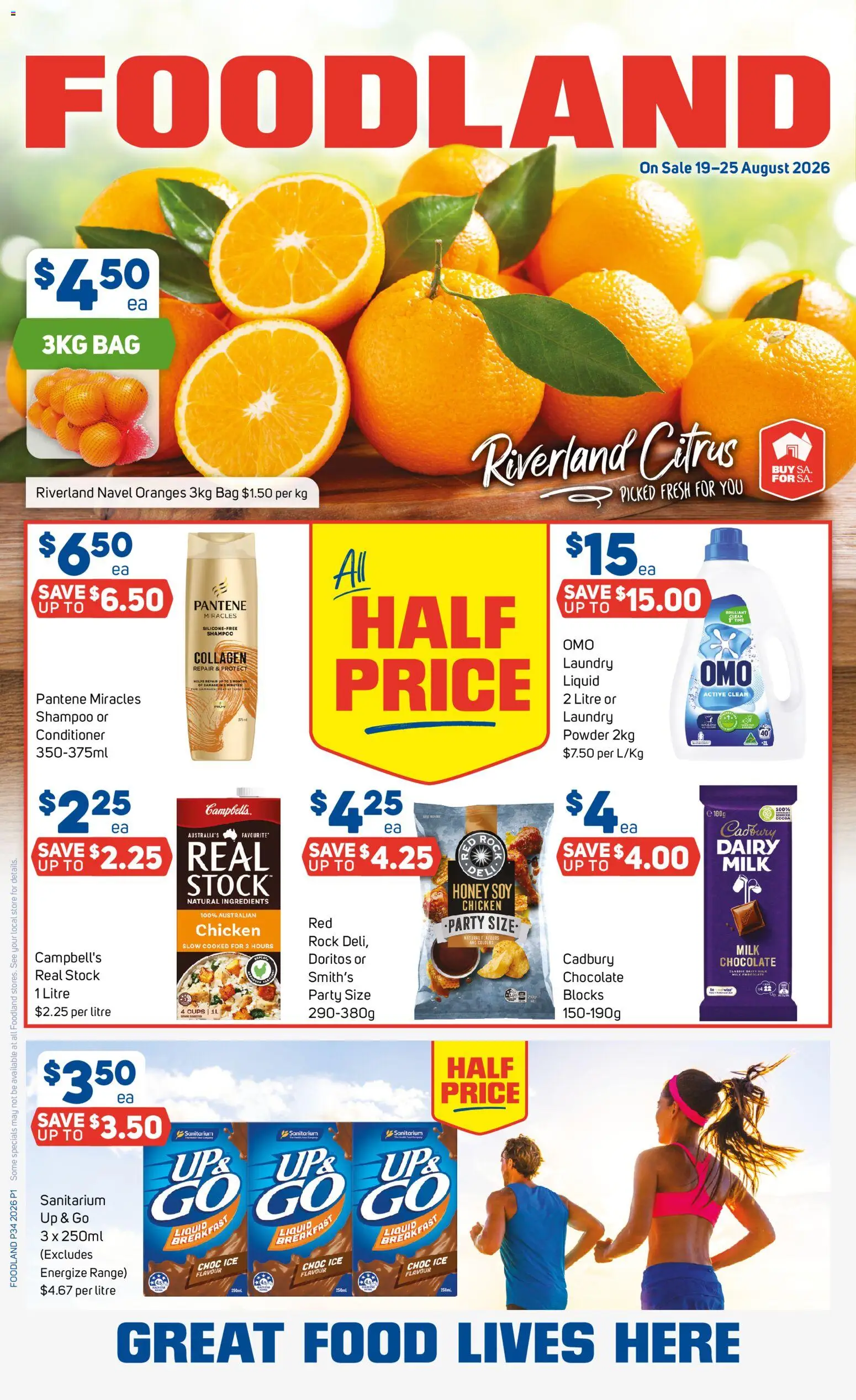 Foodland catalogue - valid from 19/08/2026 | Page: 1 | Products: Cups, Ingredients, Shampoo, Citrus