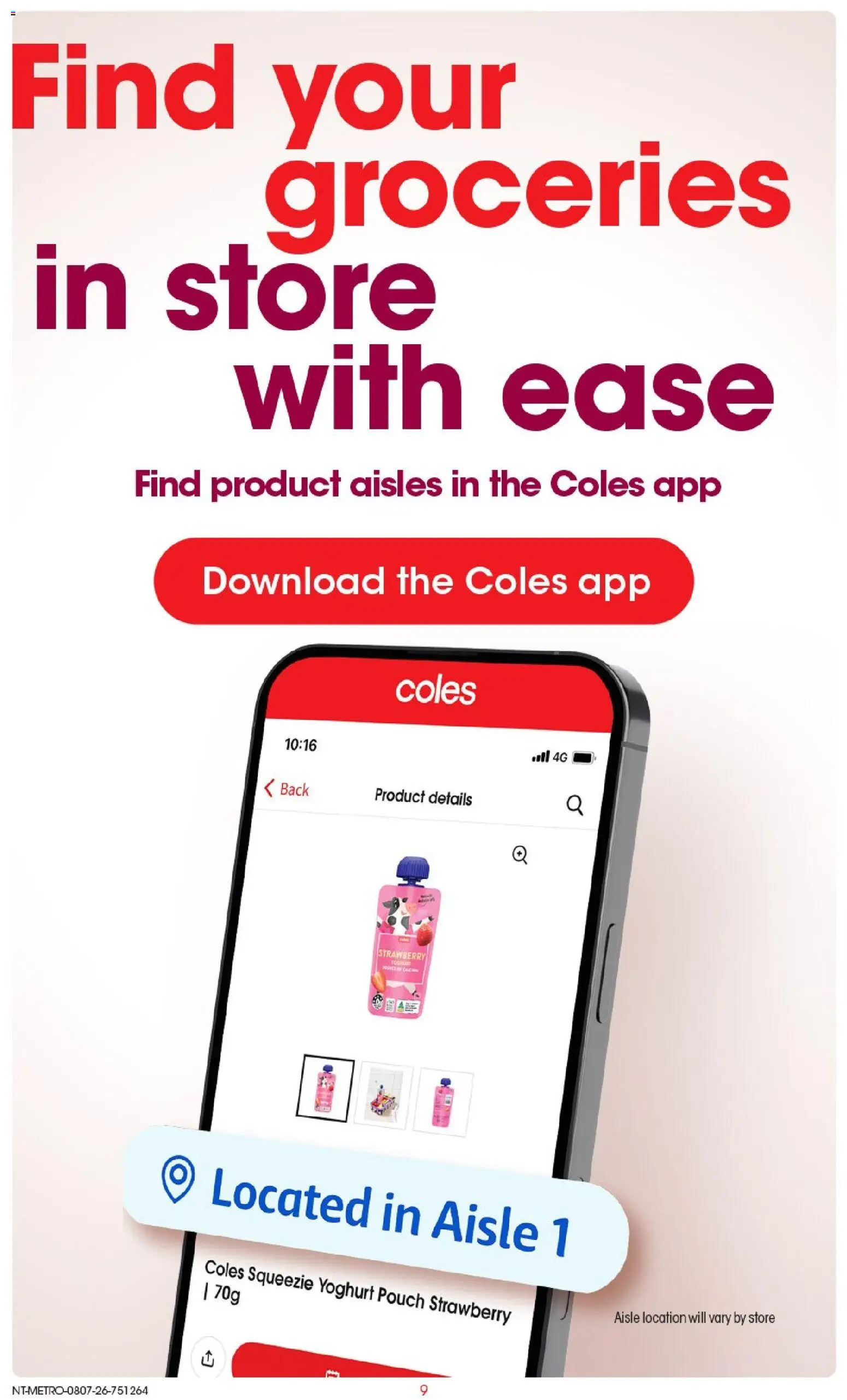 Coles catalogue - valid from 08/07/2026 | Page: 9 | Products: Yoghurt