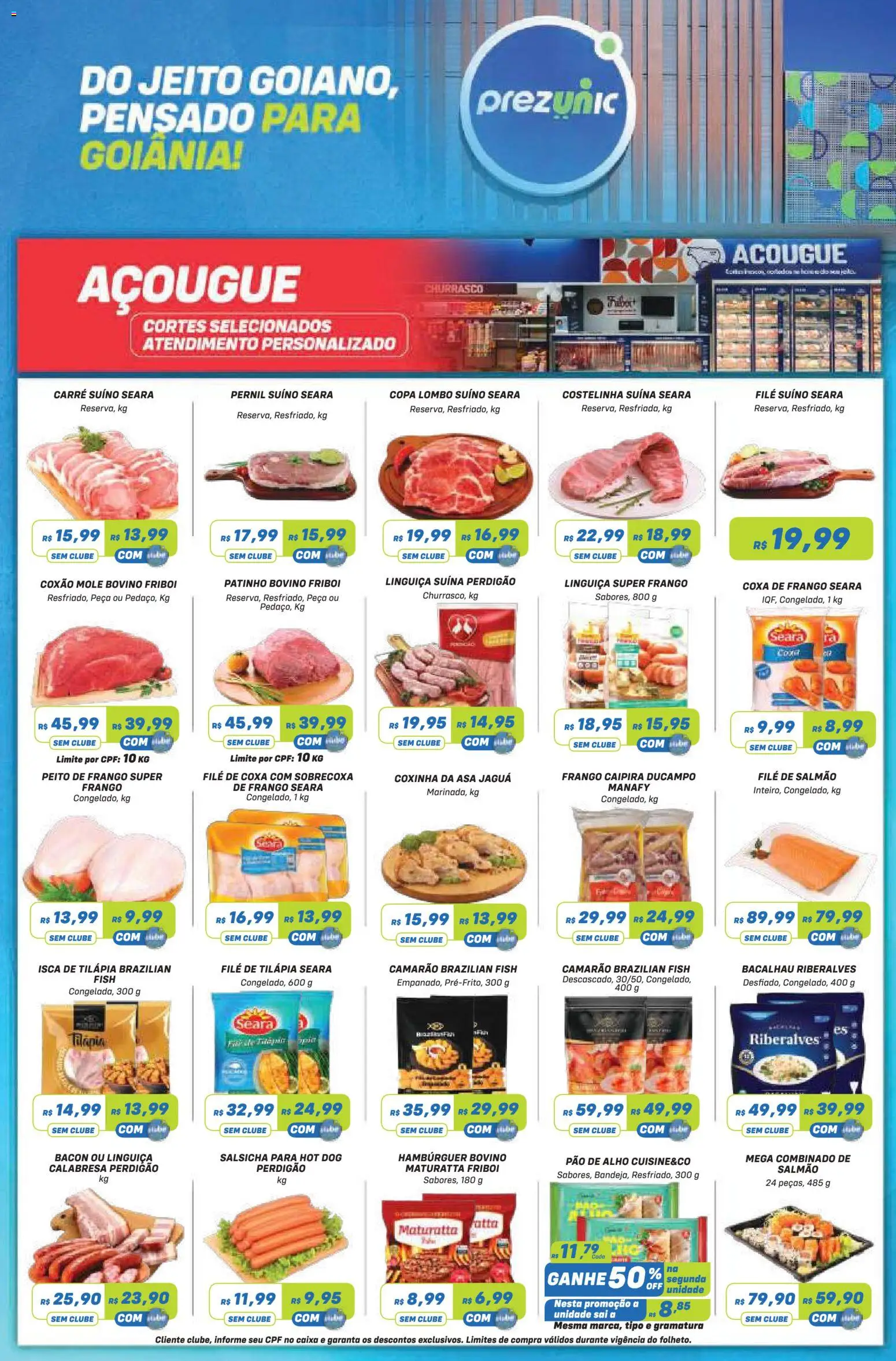 Prezunic Folheto - válido de 27/08/2026 | Página: 3 | Produtos: Coxão mole, Linguiça, Caixa, Pernil