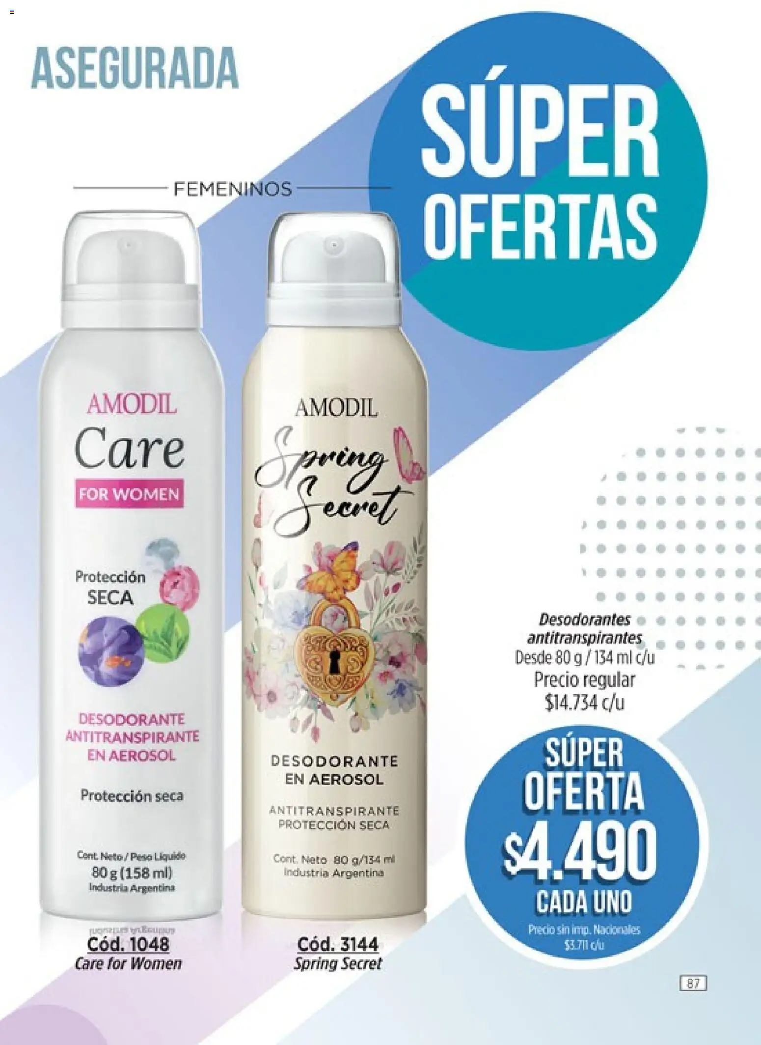 Amodil - Campaña 11 │ válido desde el 01.07.2026 | Página: 87 | Productos: Peso, Desodorante, Antitranspirante