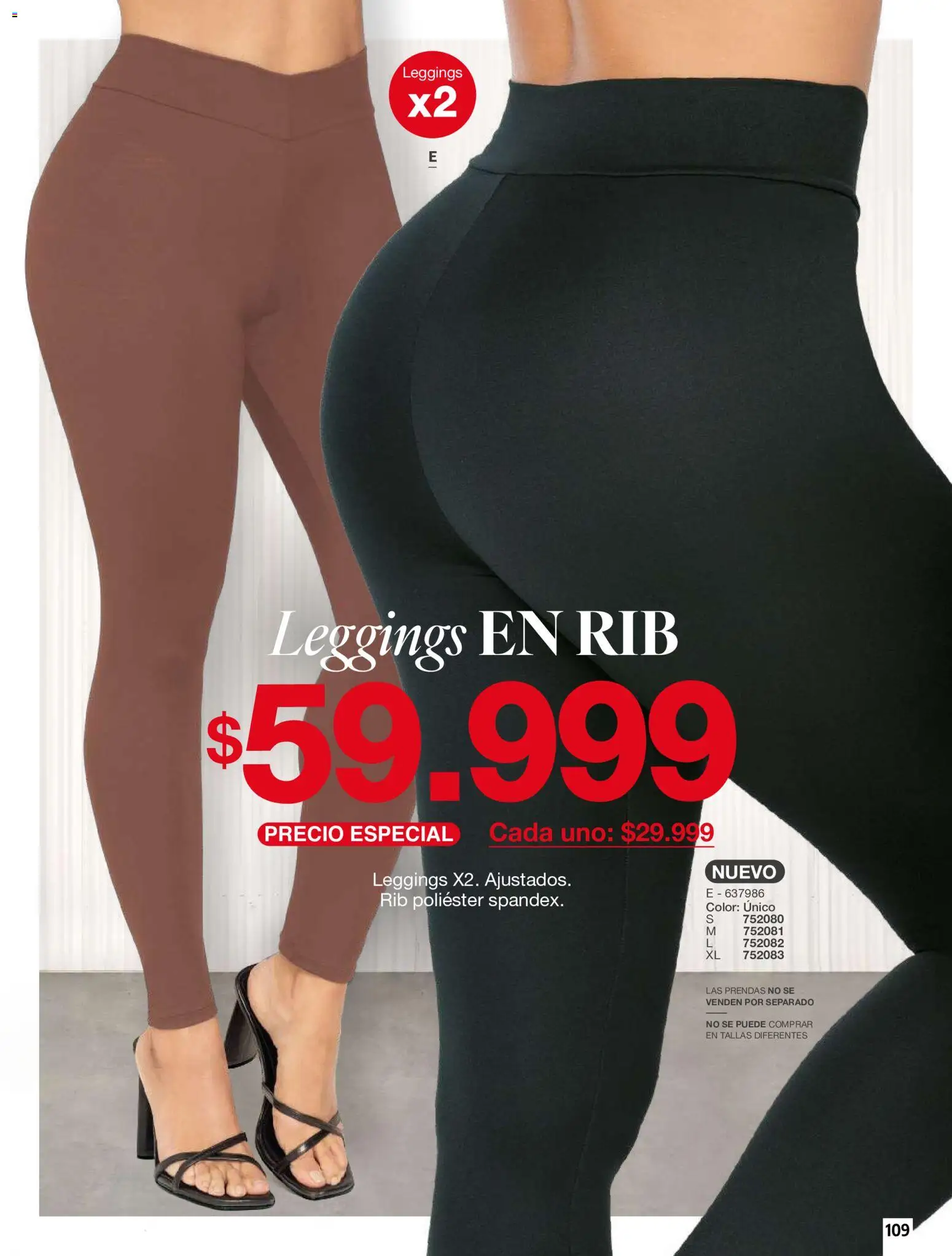 Carmel revista - valida desde el 01/07/2026 | Página: 109 | Productos: Leggings