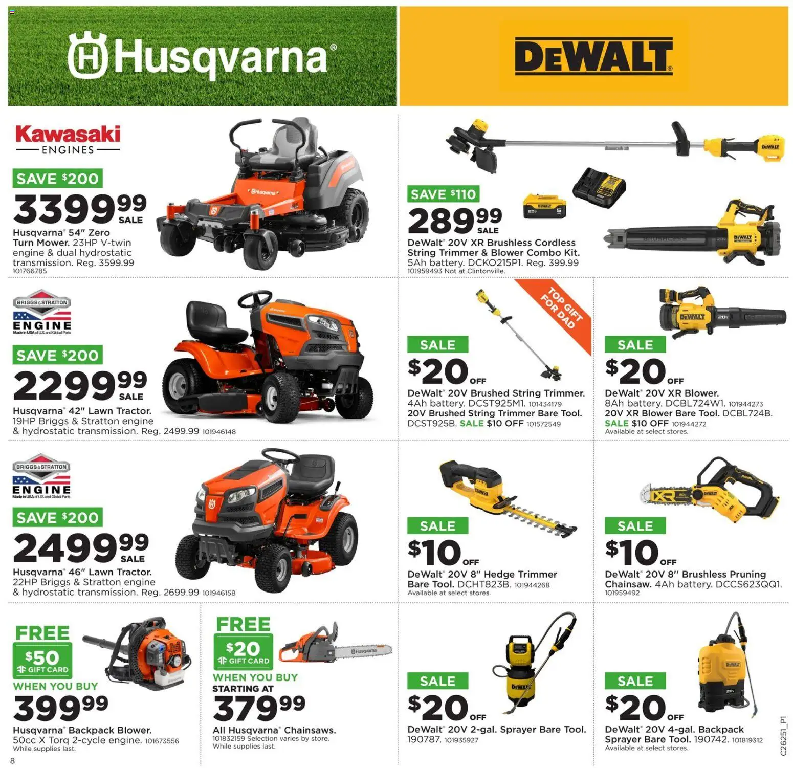 Mills Fleet Farm Weekly Ad - valid from 15.06.2026 | Page: 10 | Products: Trimmer, Backpack, Blower