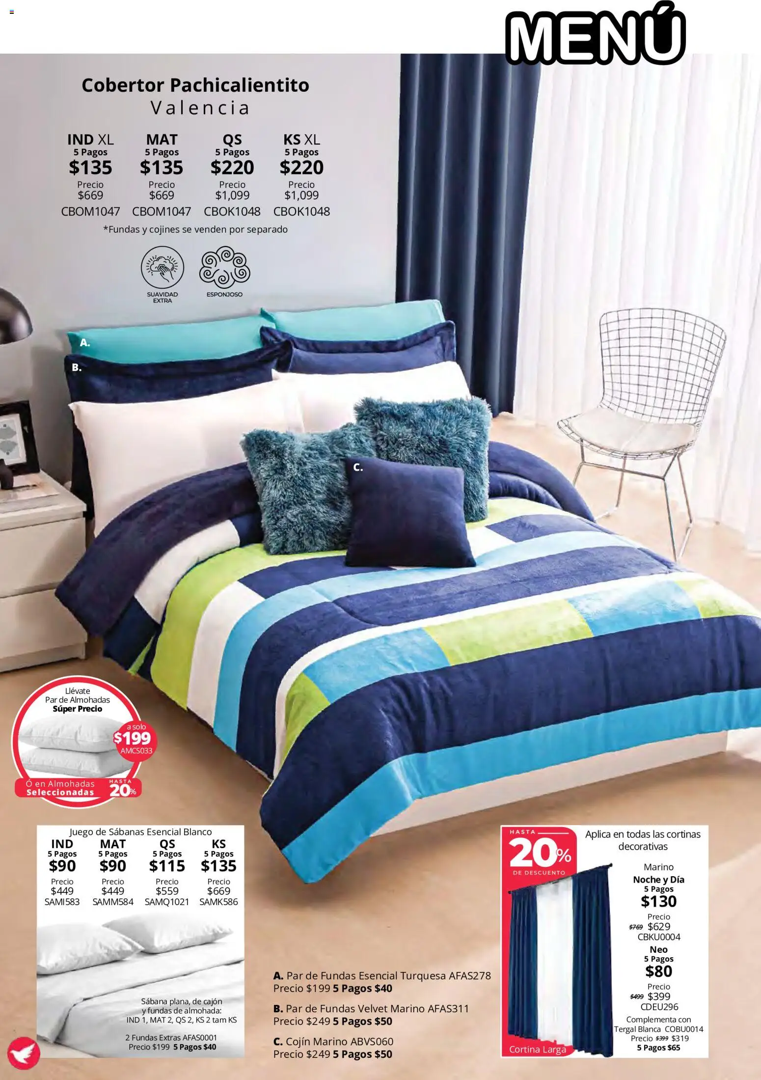 Nuevas ofertas de Colchas Concord válidas en toda la República Mexicana desde el 15/10/2026. ¡Encuentra las mejores ofertas en Colchas Concord catálogo Colección Cobertor Calor de Hogar! | Página: 38