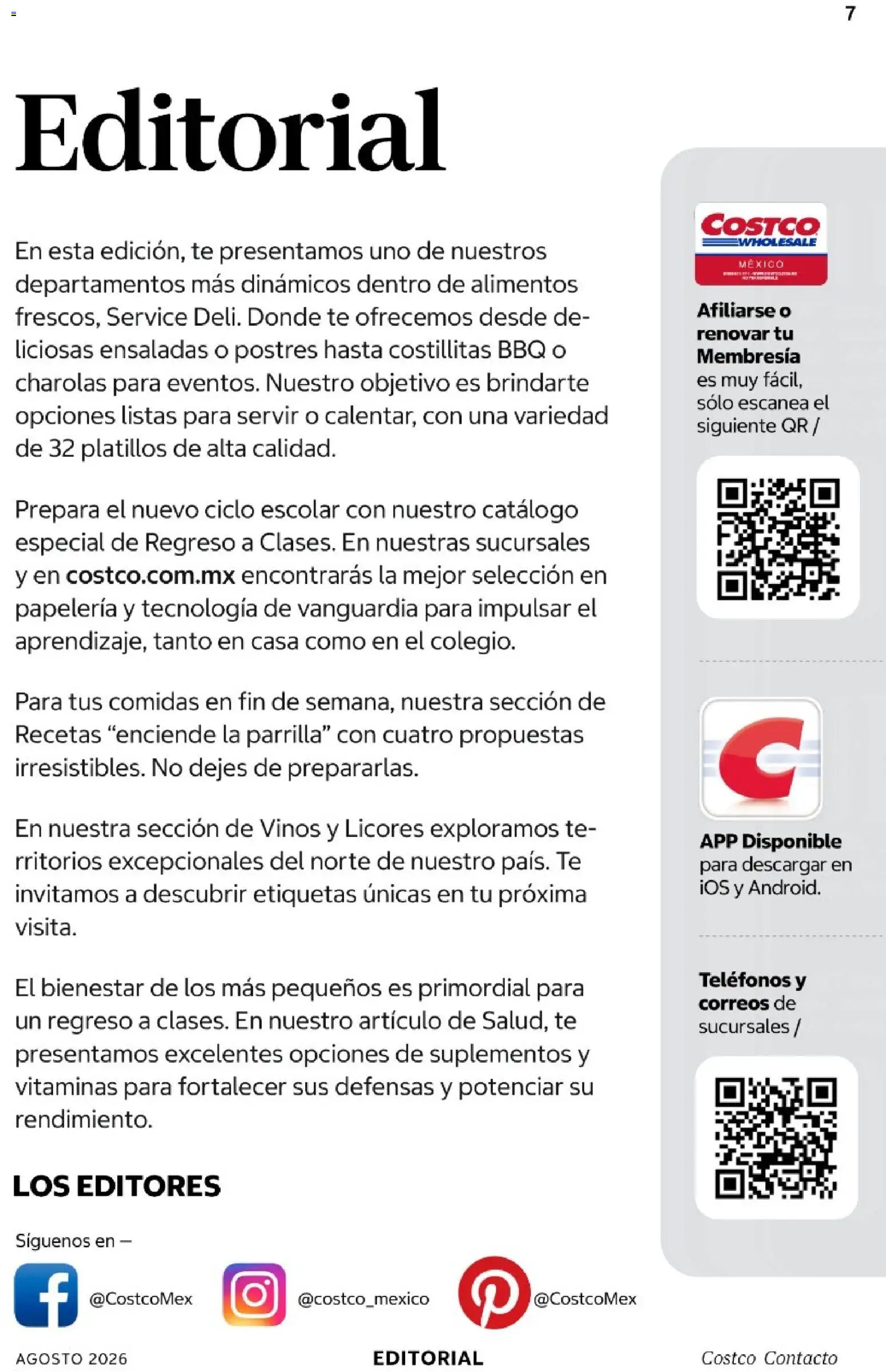 Nuevas ofertas de Costco válidas en toda la República Mexicana desde el 01/08/2026. ¡Encuentra las mejores ofertas en Costco catálogo Agosto! | Página: 7 | Productos: Alimentos, Vitaminas, Parrilla, Té