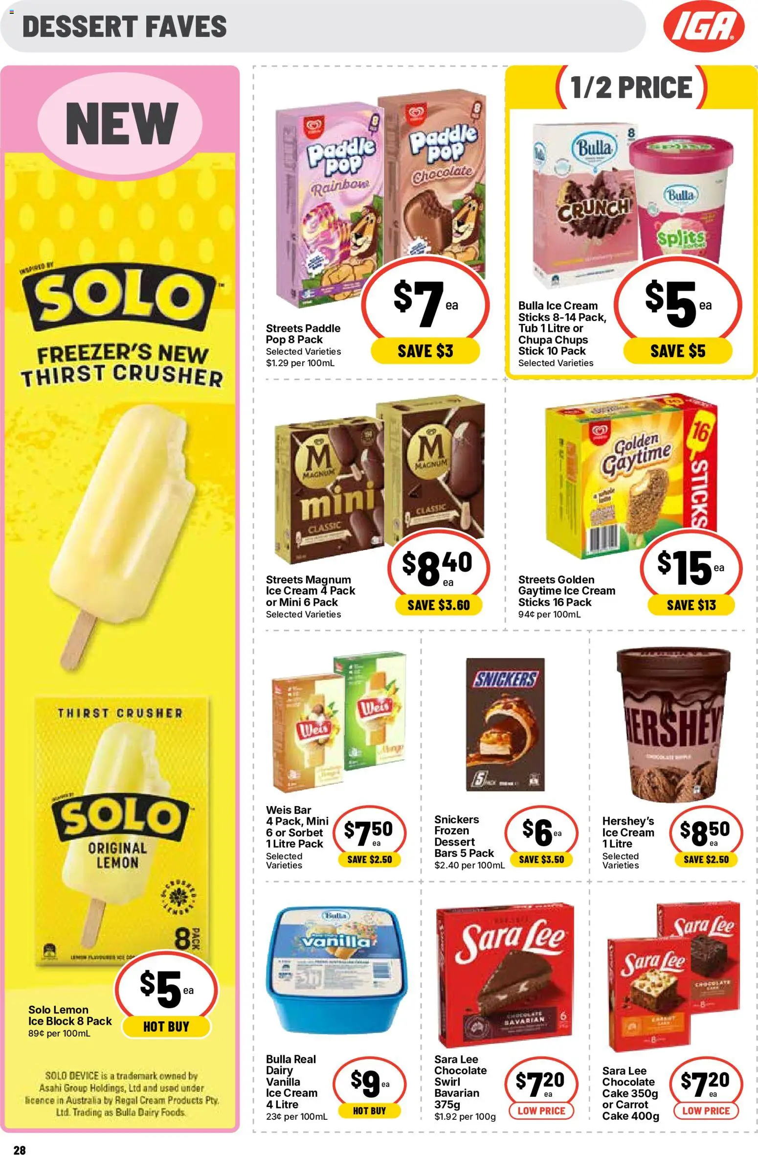 Ritchies catalogue - valid from 30/09/2026 | Page: 28 | Products: Dessert, Ice cream, Device, Magnum