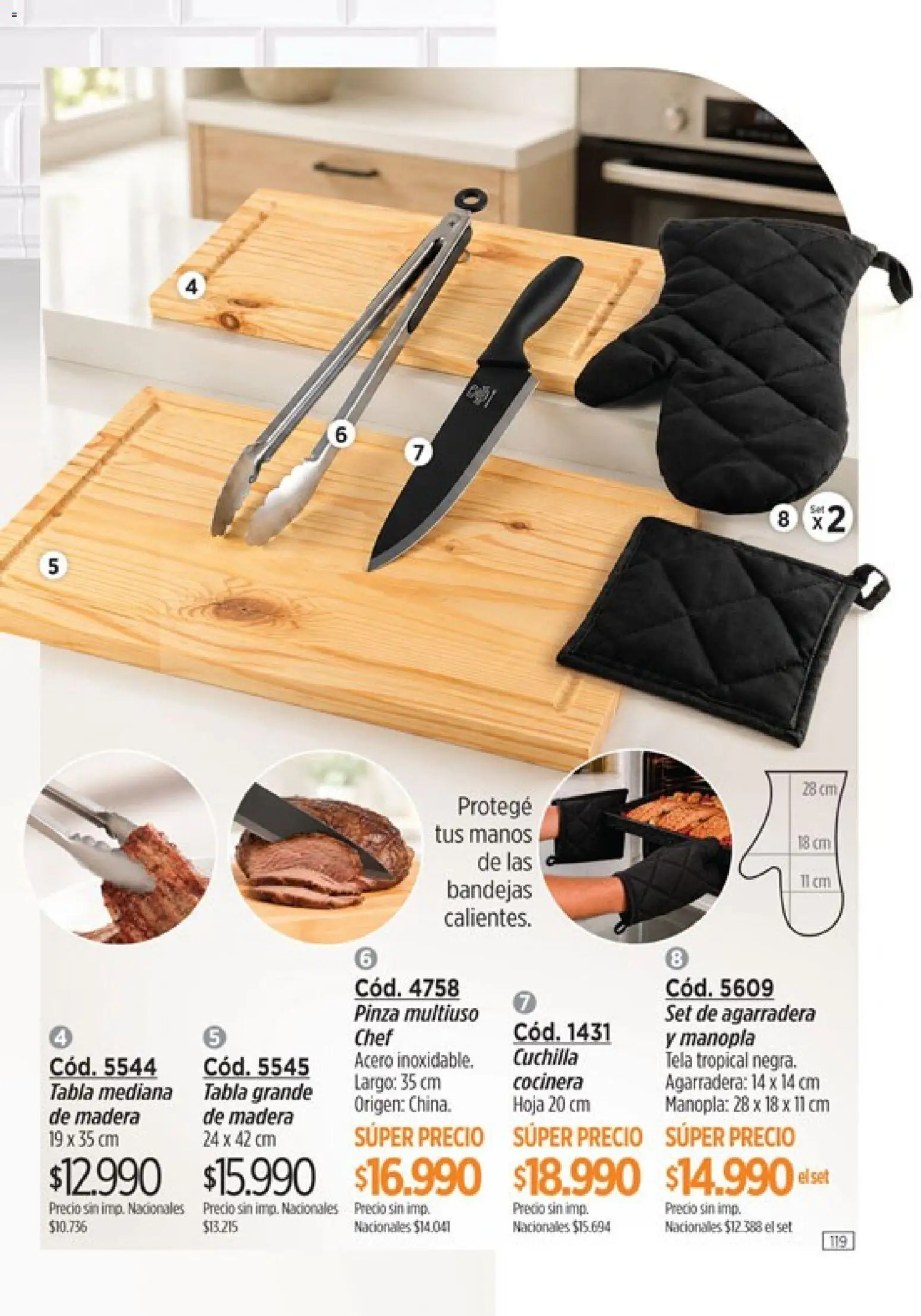 Catálogo Amodil Campaña 15 │ válido desde el 26/08/2026 | Página: 119 | Productos: Pinza, Manopla