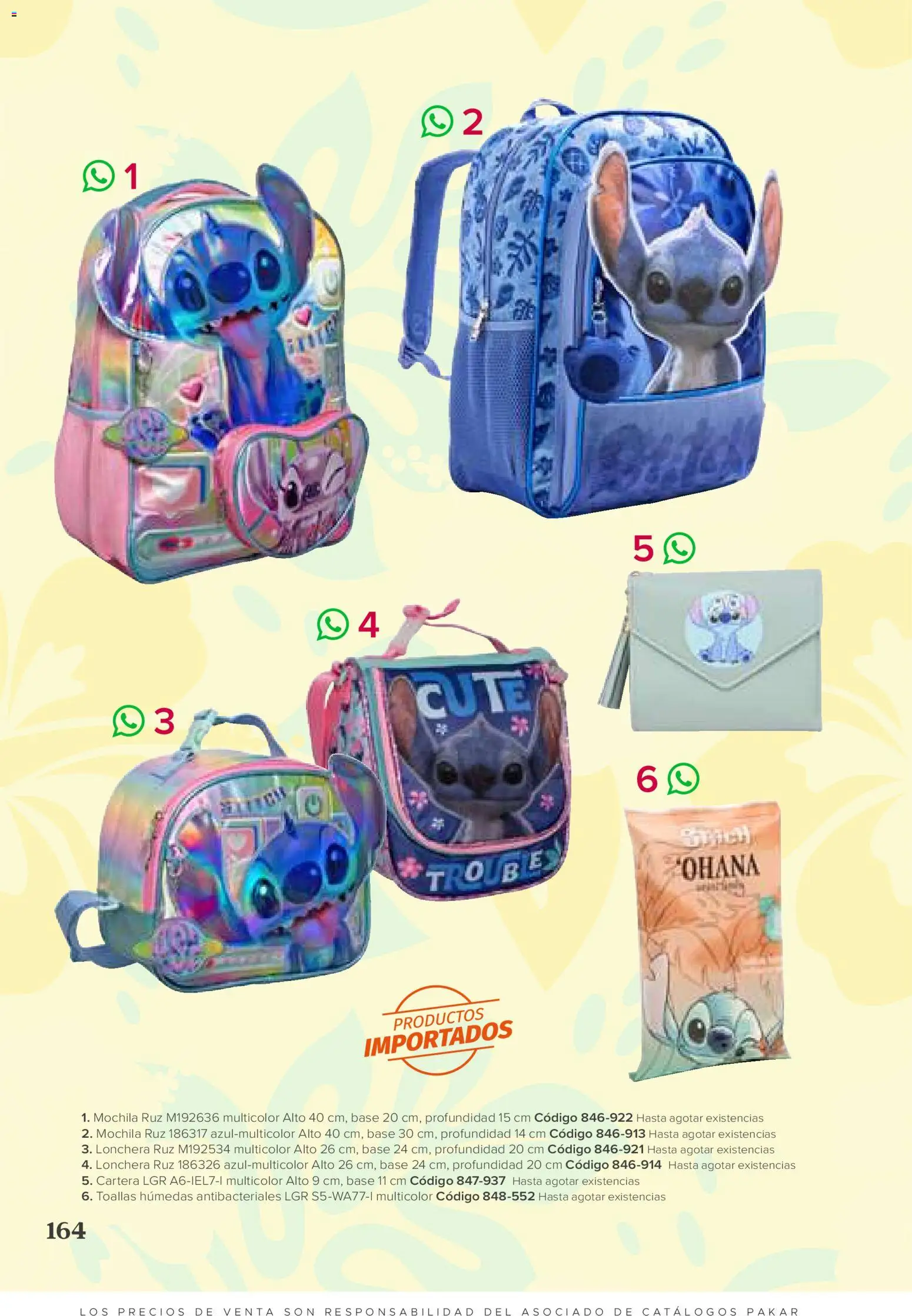 Nuevas ofertas de SC Pakar válidas en toda la República Mexicana desde el 31/07/2026. ¡Encuentra las mejores ofertas en SC Pakar catálogo Ropa! | Página: 164 | Productos: Mochila, Toallas