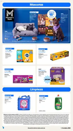 Vista previa de Sofá cama para Mascota, Sofá cama para mascota 1 pza, nuevo folleto de la tienda, válido en México a partir del 01/10/2026 | Página: 19 | Productos: Pantallas, Cama, Banco, Aves