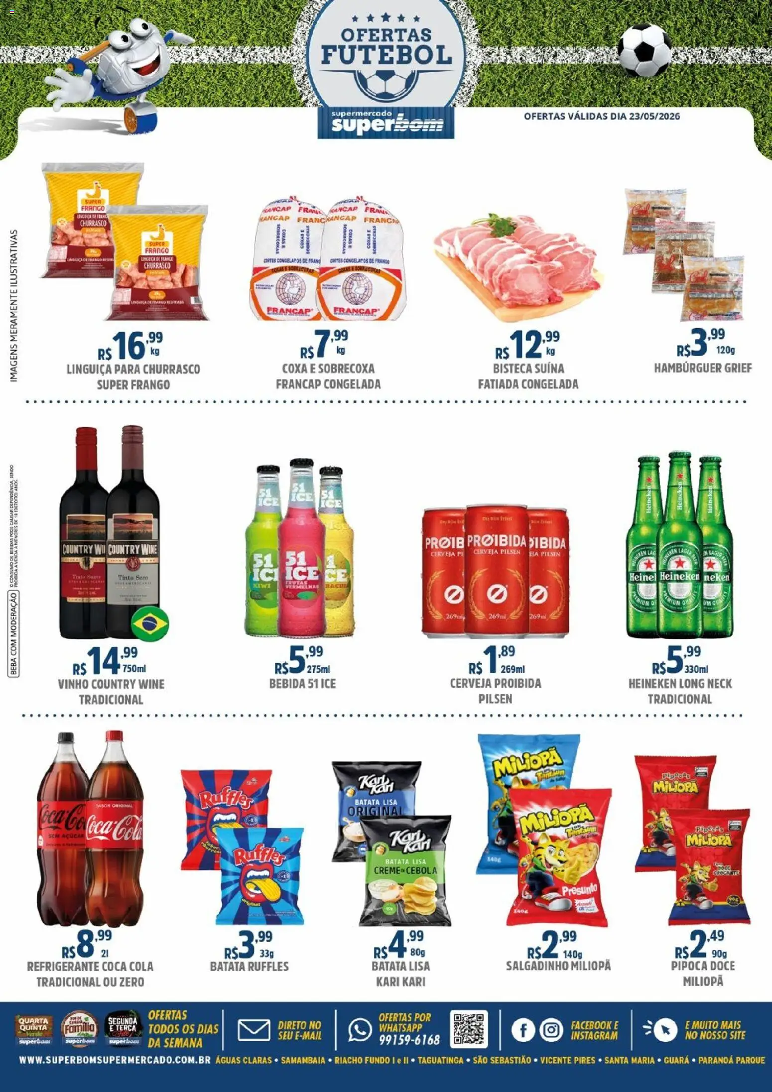Superbom Folheto - válido de 23.05.2026 | Página: 1 | Produtos: Cebola, Creme, Açúcar, Frango