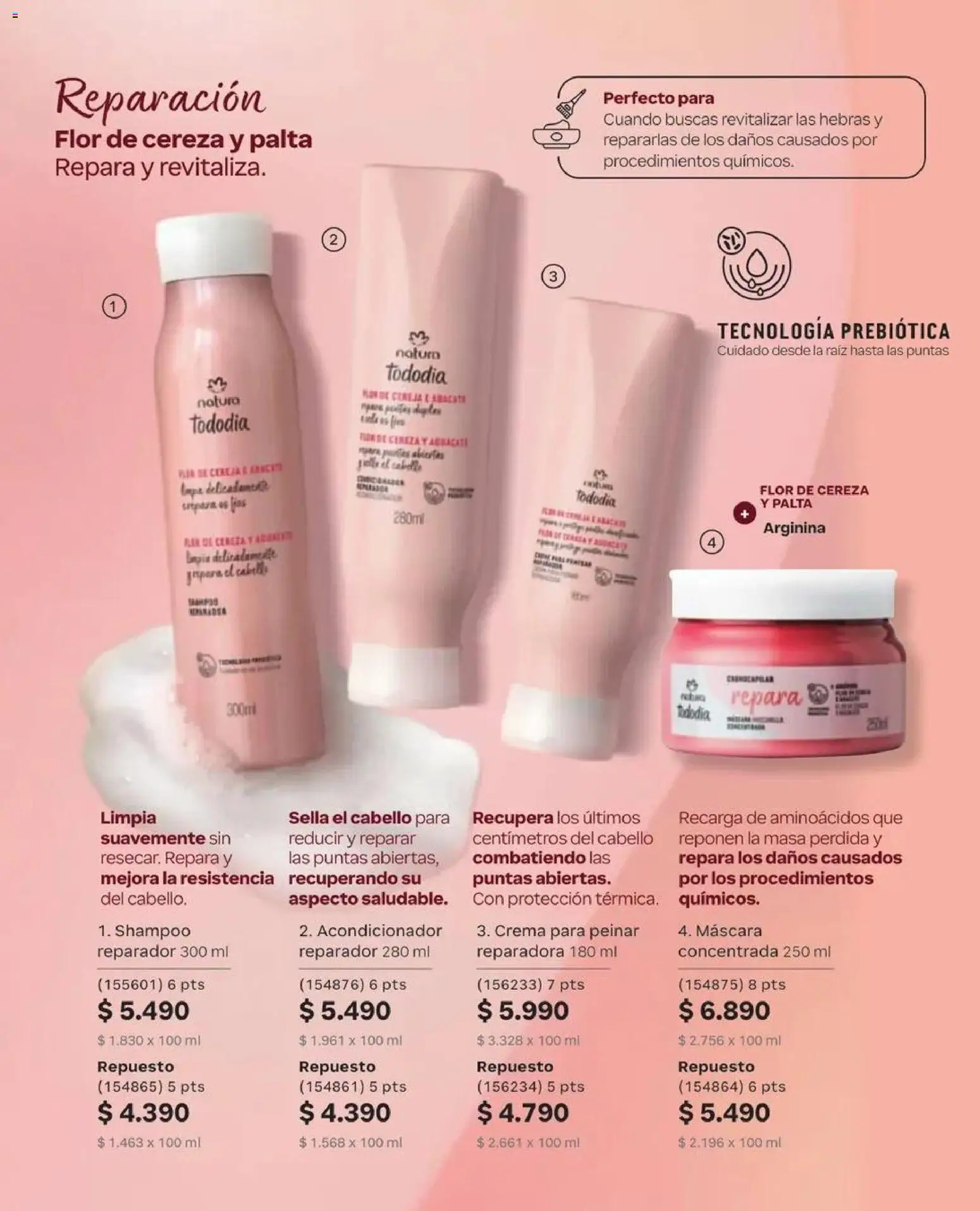 Natura catálogo │ válido desde el 31.08.2026 | Página: 134 | Productos: Masa, Máscara, Acondicionador, Shampoo
