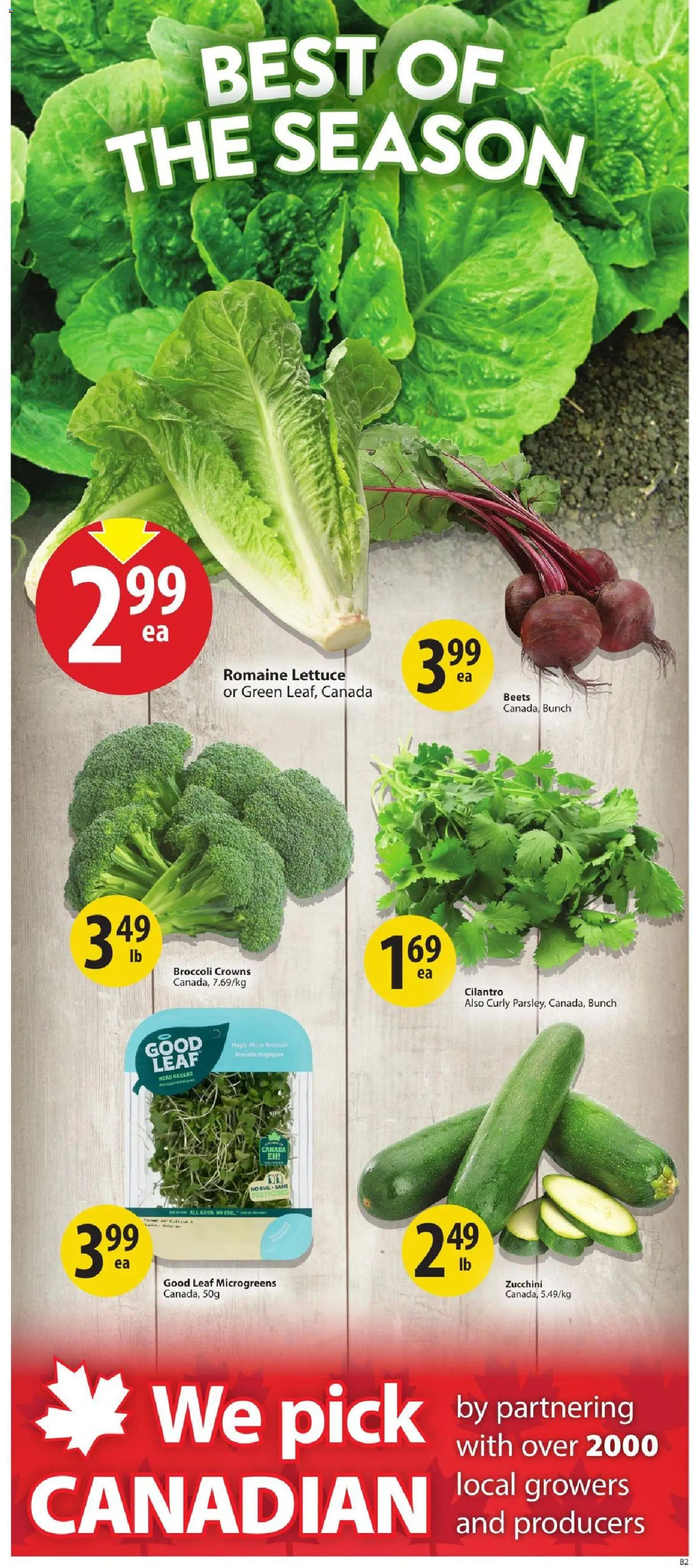 Save on foods flyer valid from Jul 16, 2026 | Page: 4 | Products: Zucchini, Broccoli