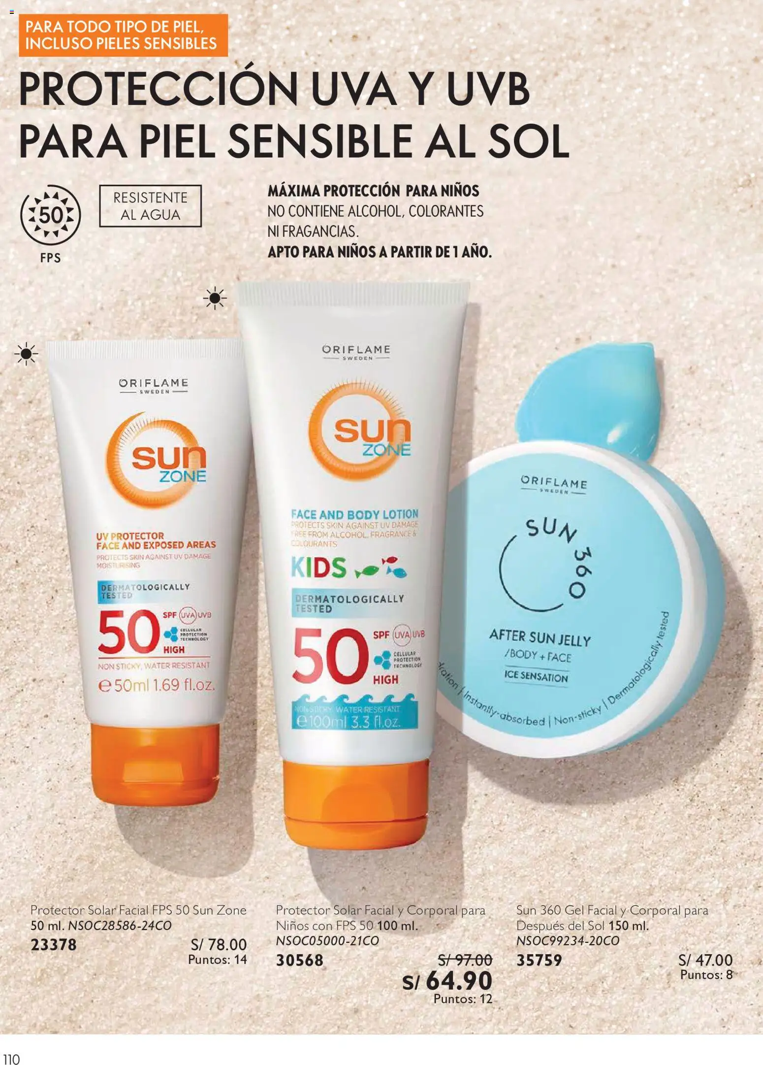 Catálogo Oriflame válido desde 01/08/2026 | Página: 110 | Productos: Protector solar