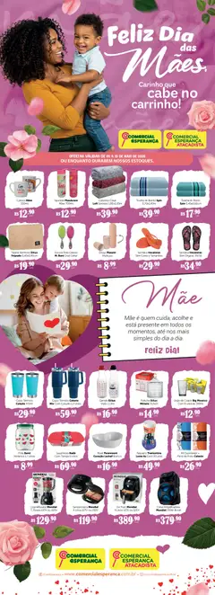 Comercial Esperança ofertas Dia das Mães - Pré-Visualização do folheto da loja Comercial Esperança, válido de 05.05.2026 | Página: 1