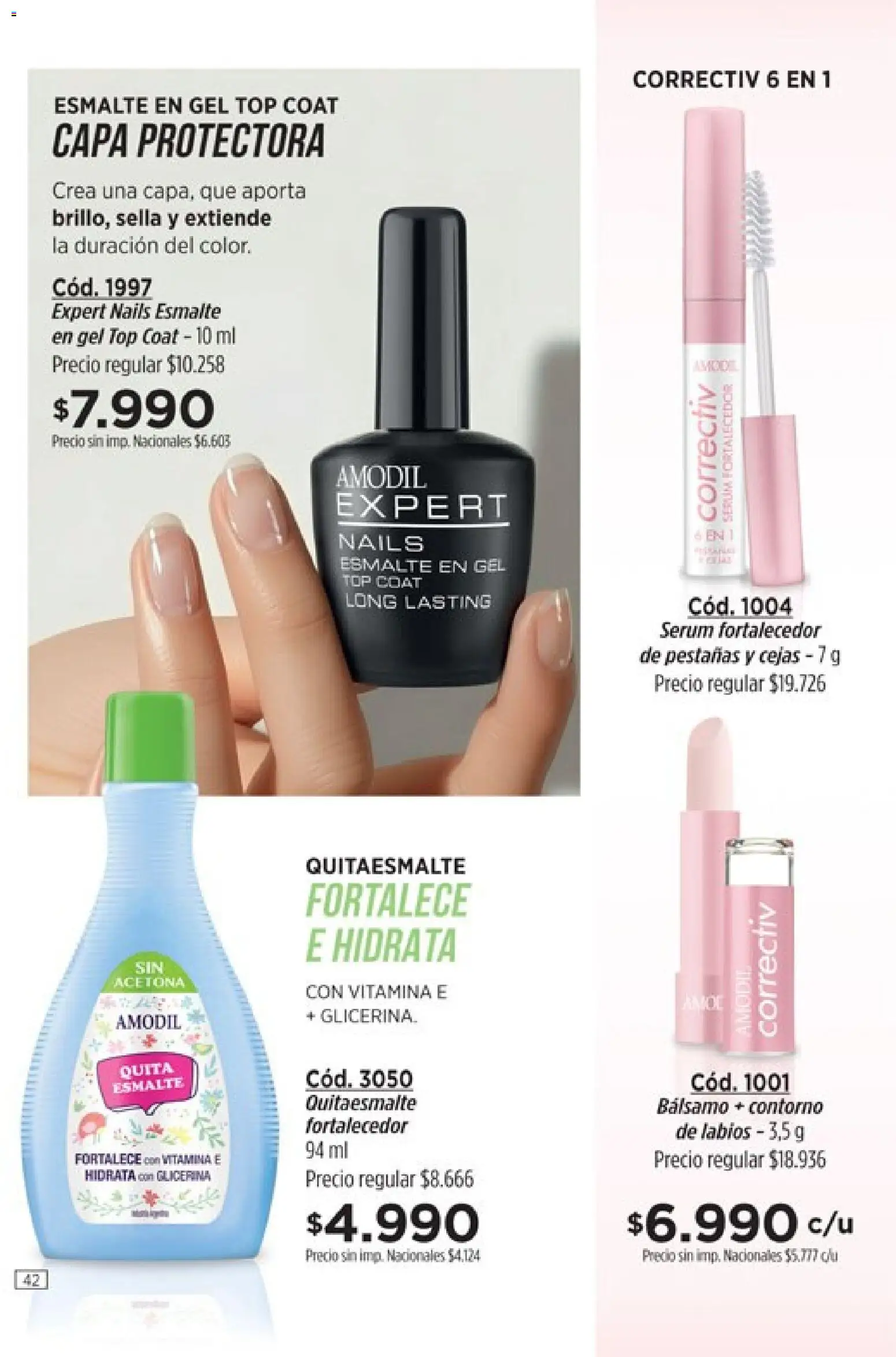 Amodil - Campaña 11 │ válido desde el 01.07.2026 | Página: 42 | Productos: Top, Serum, Contorno, Bálsamo