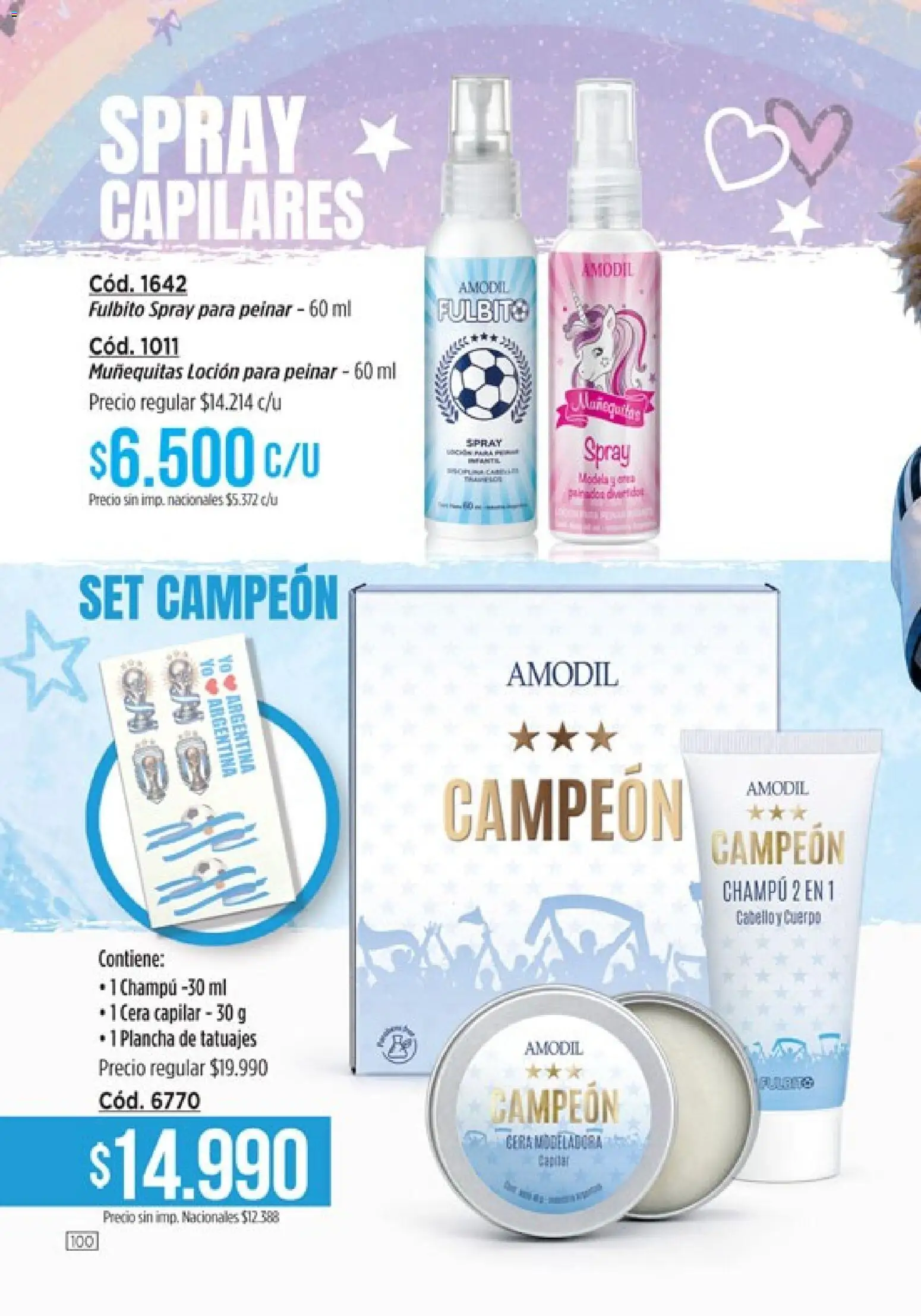 Catálogo Amodil Campaña 12 │ válido desde el 30/06/2026 | Página: 100 | Productos: Champú, Loción, Cera, Plancha