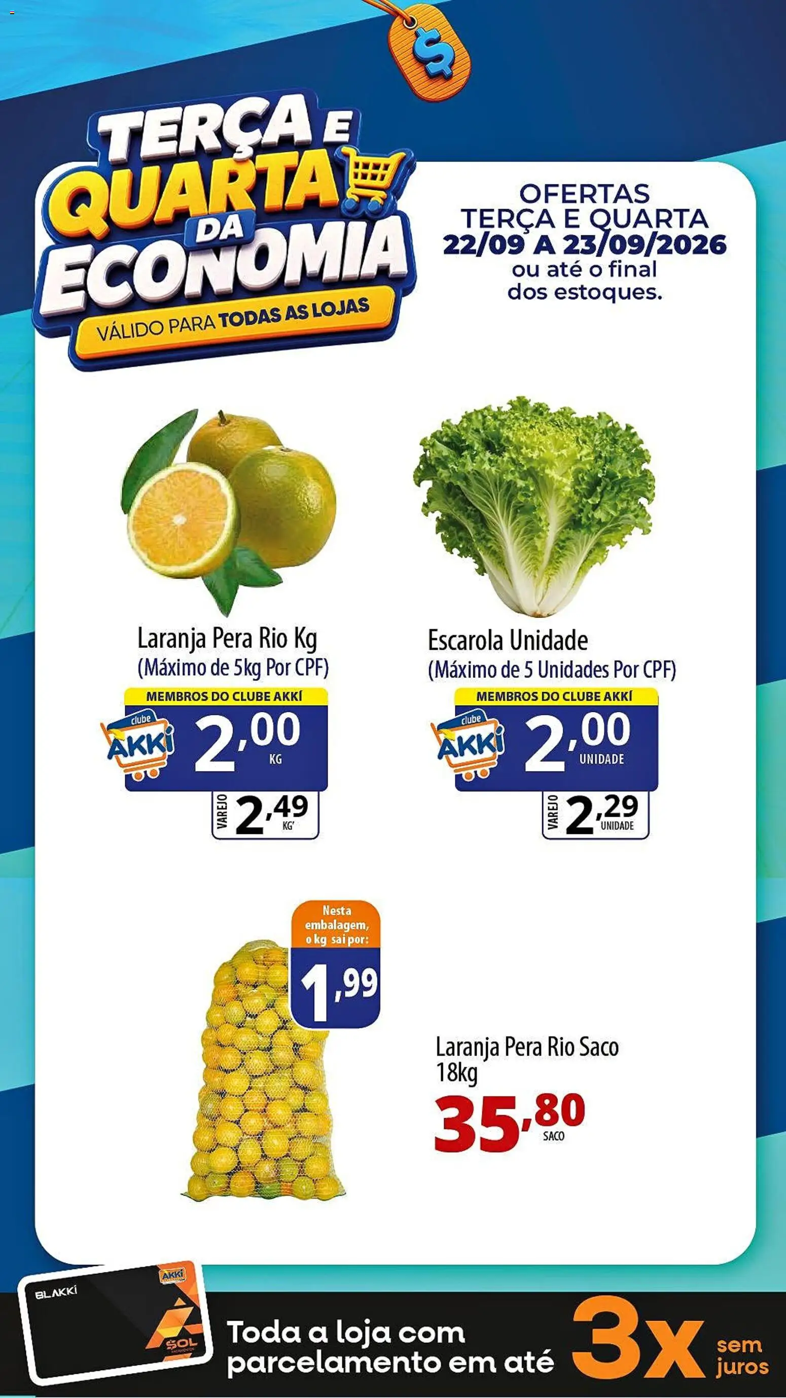 Akki Atacadista Folheto - válido de 22/09/2026 | Página: 2 | Produtos: Pera