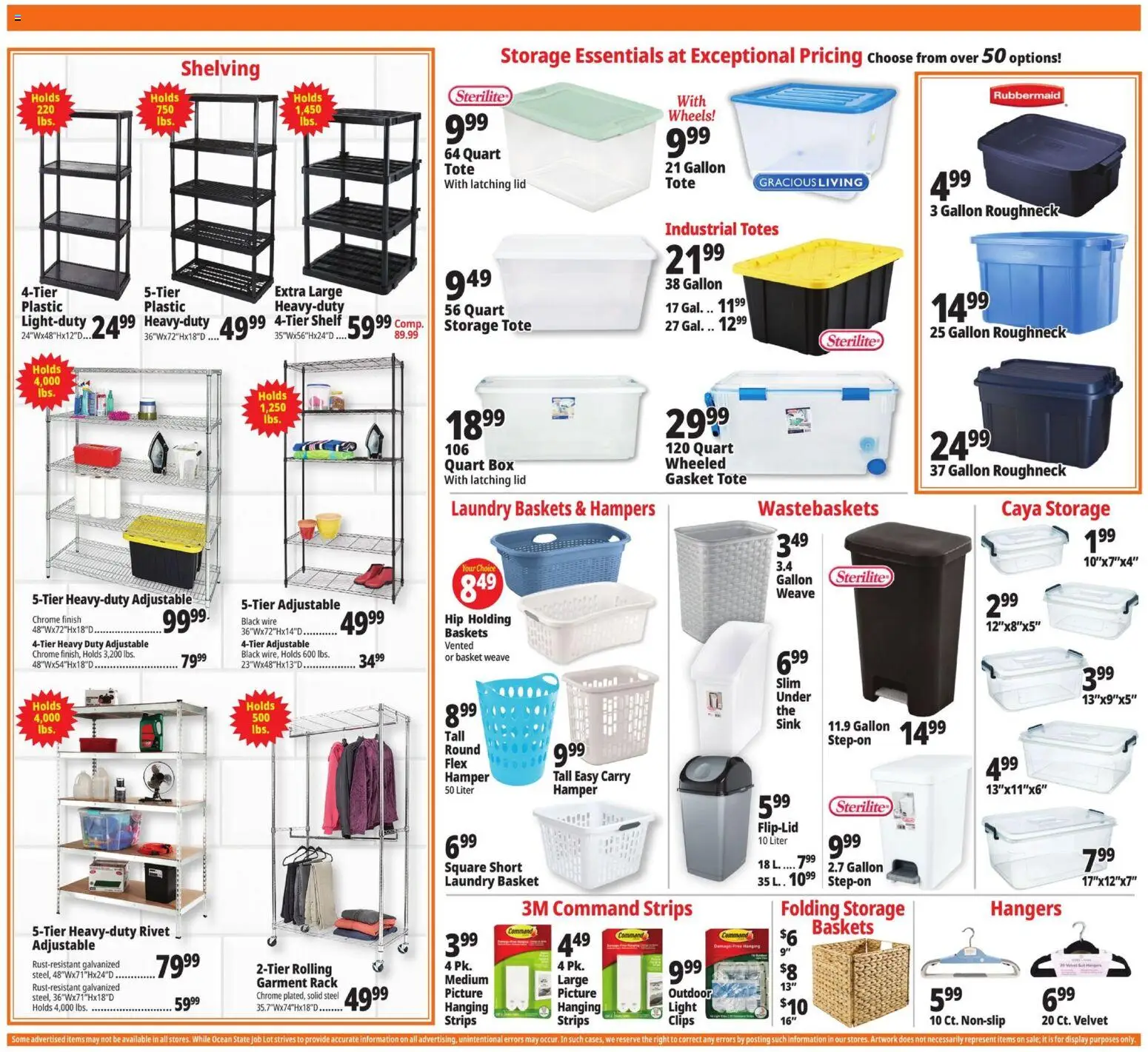 Ocean State Job Lot Weekly Ad - MA - valid from 09/03/2026 | Page: 11 | Products: Shelf, Box, Rivet, Laundry basket