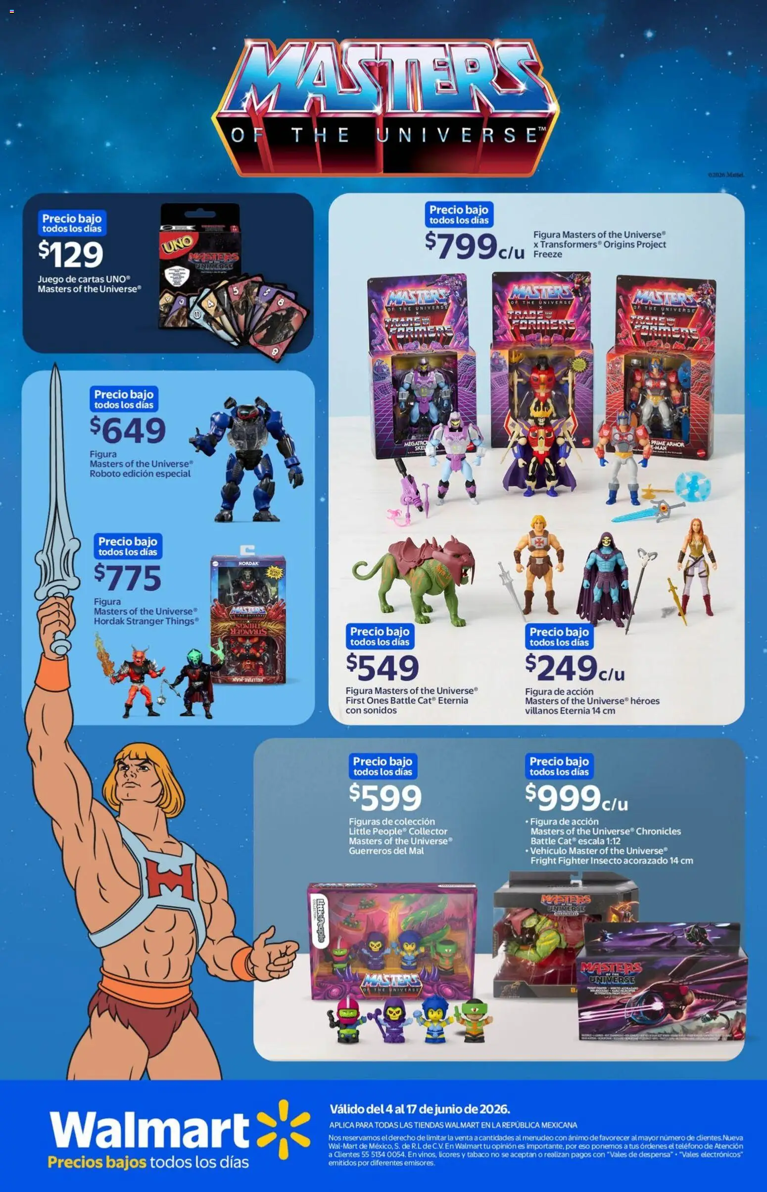 Nuevas ofertas de Walmart válidas en toda la República Mexicana desde el 04.06.2026. ¡Encuentra las mejores ofertas en Walmart folleto Masters of the Universe! | Página: 2 | Productos: Juego, Teléfono