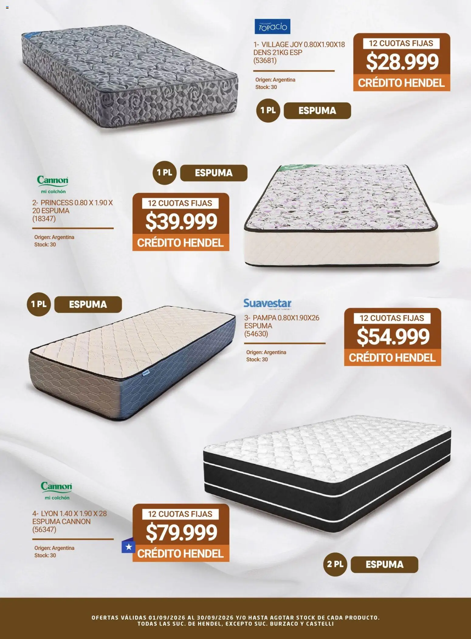 Hendel catálogo │ válido desde el 01/09/2026 | Página: 16 | Productos: Colchón, Espuma