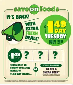 Preview of Save on foods flyer - AB from shop Save on foods valid from Jul 16, 2026
