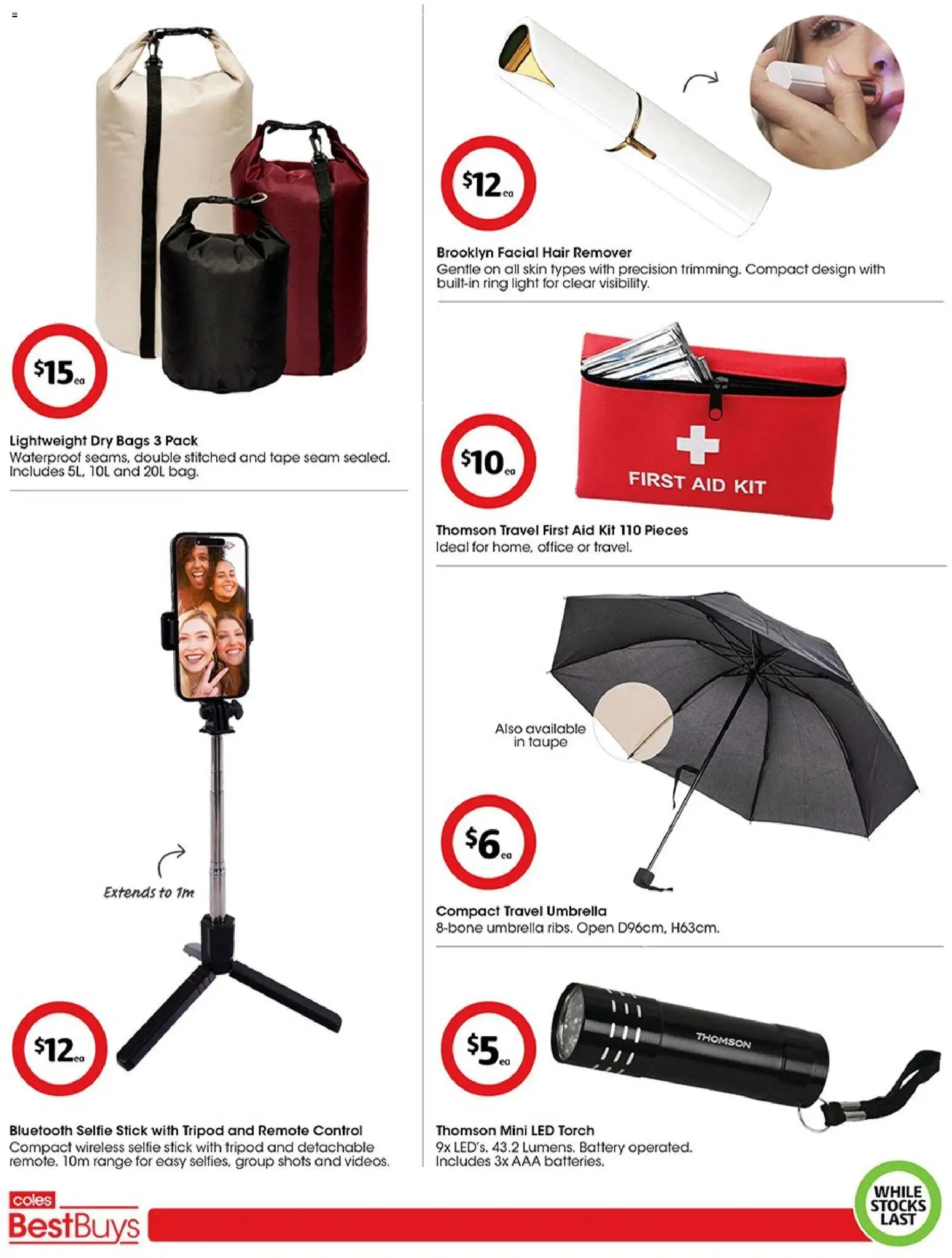 Coles catalogue - valid from 05.06.2026 | Page: 5 | Products: Battery, Light, Umbrella, Torch