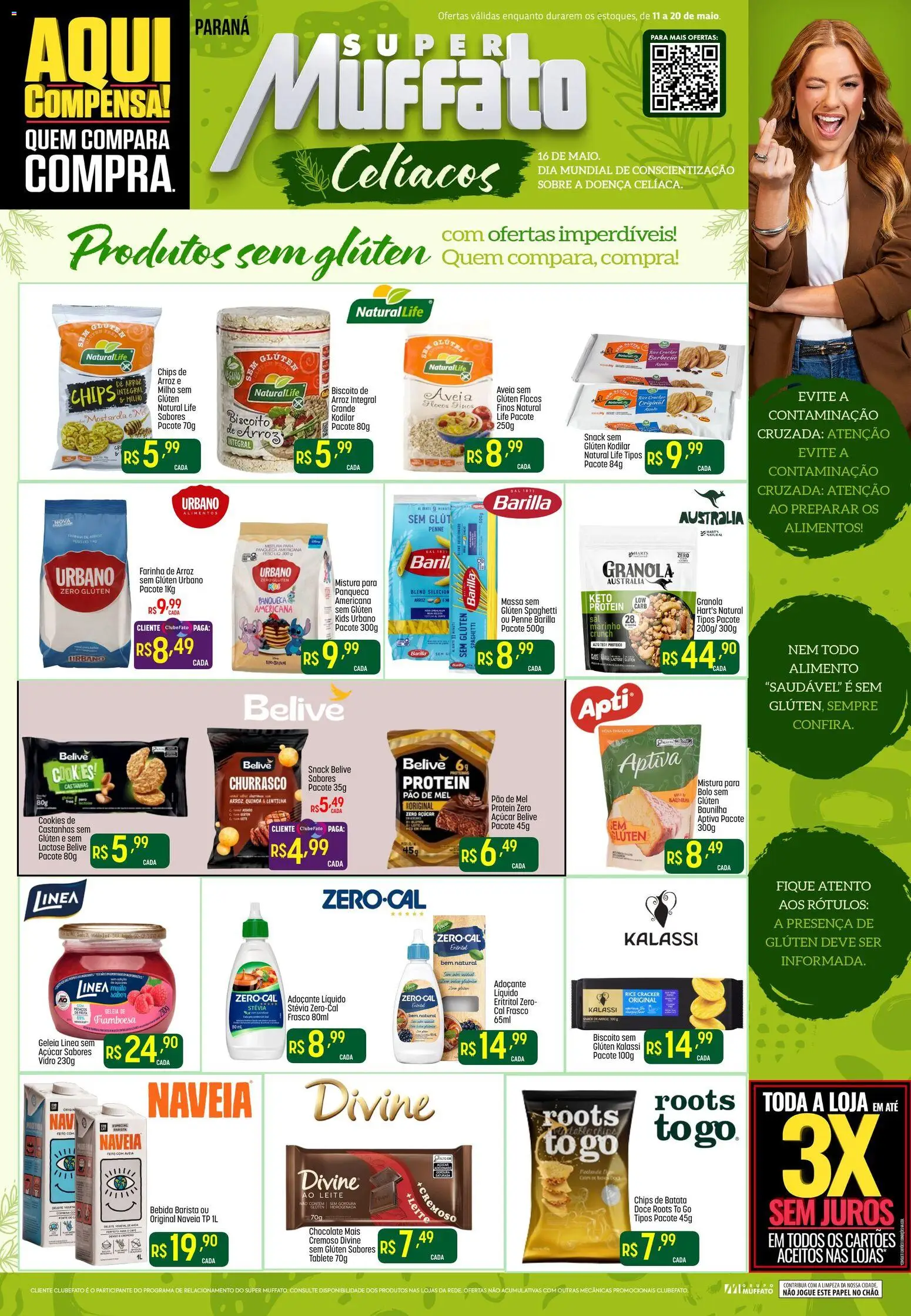 Super Muffato Folheto - válido de 11.05.2026 | Página: 1 | Produtos: Biscoito, Kodilar, Massa, Mel