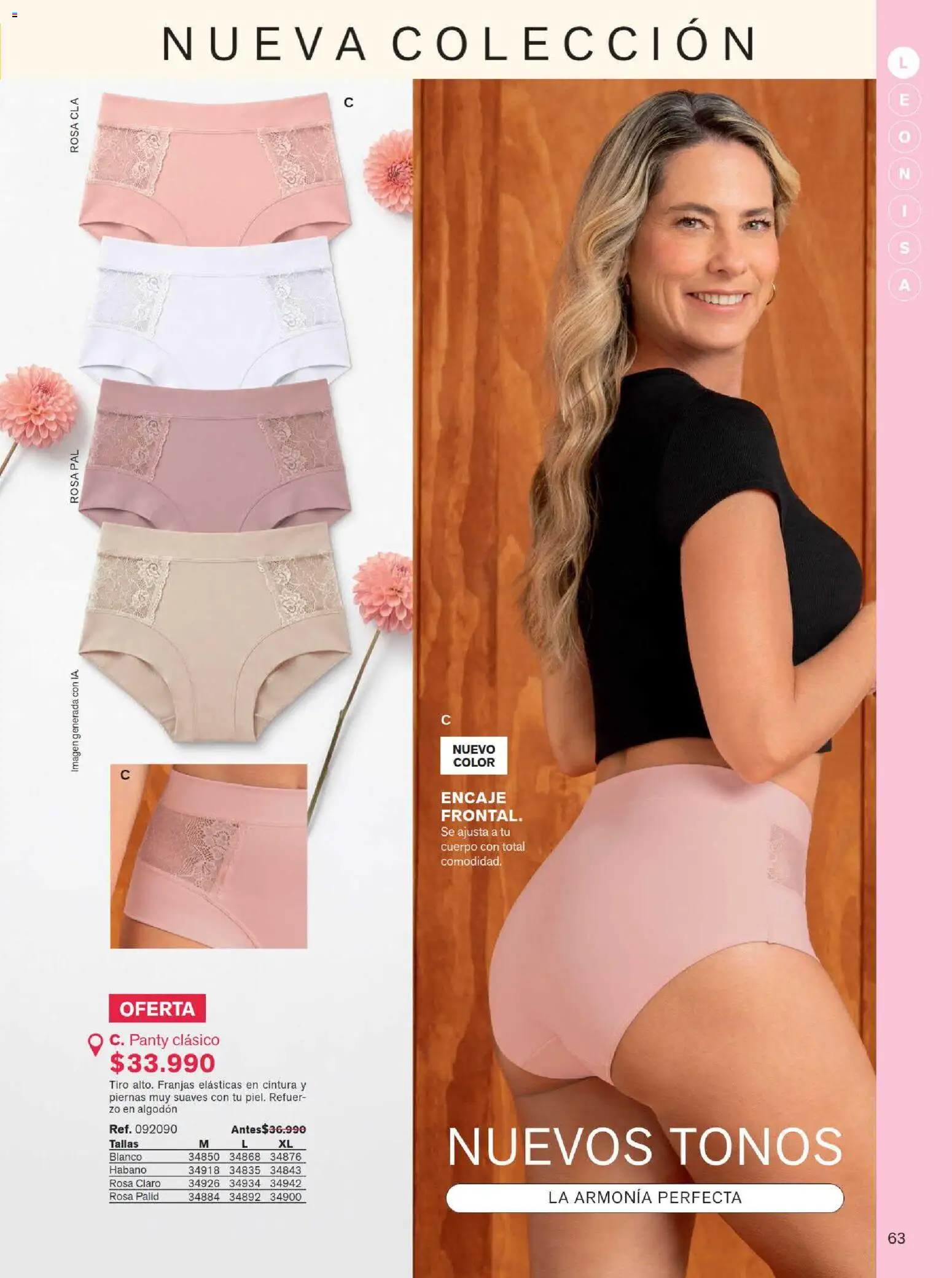 Leonisa revista - valida desde el 15/07/2026 | Página: 63 | Productos: Algodón