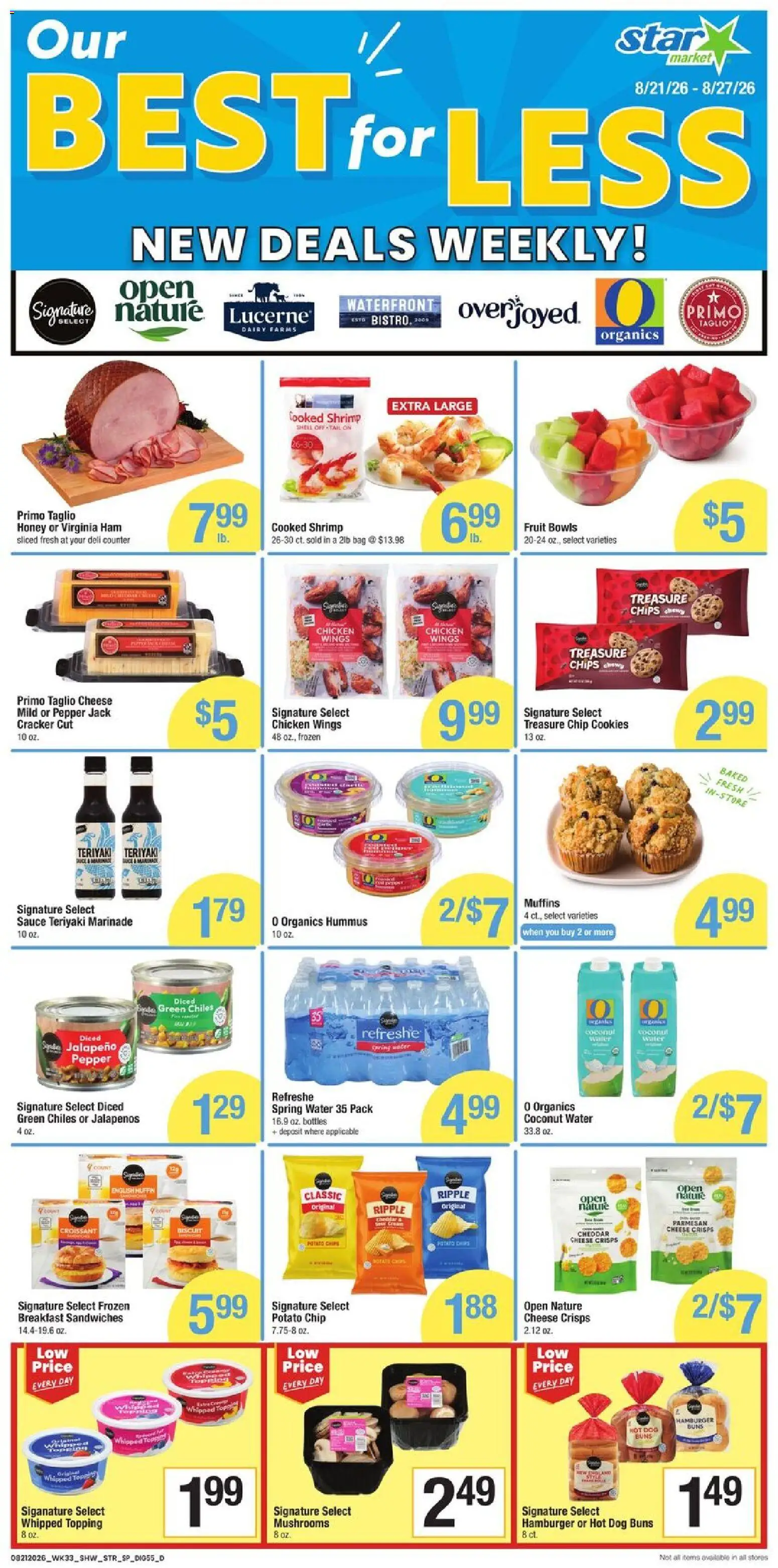 Star Market Weekly Ad - valid from 08/21/2026 | Page: 7 | Products: Spring water, Chicken, Hamburger, Ham