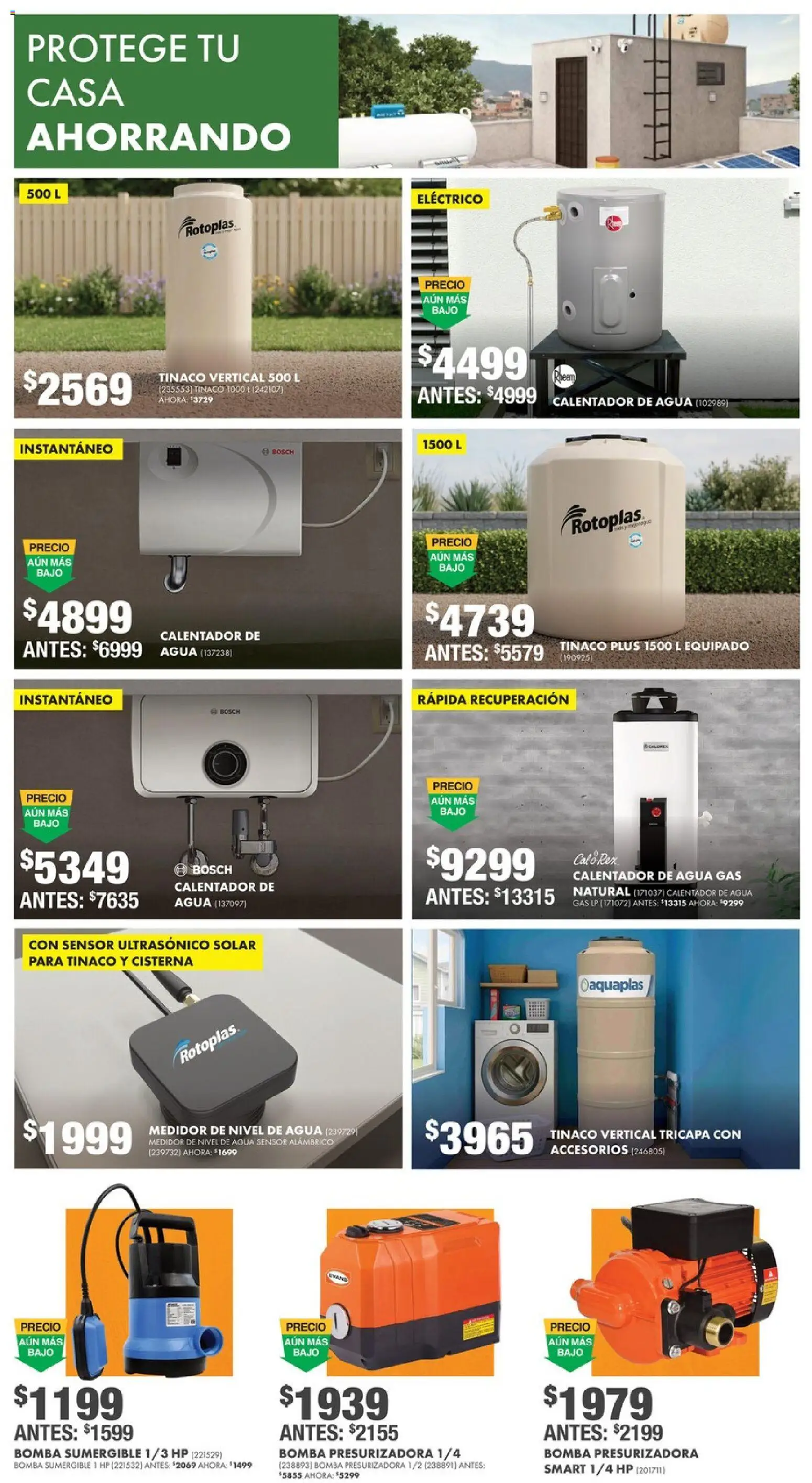 Nuevas ofertas de Home Depot válidas en toda la República Mexicana desde el 16/07/2026. ¡Encuentra las mejores ofertas en Home Depot catálogo! | Página: 16 | Productos: Agua