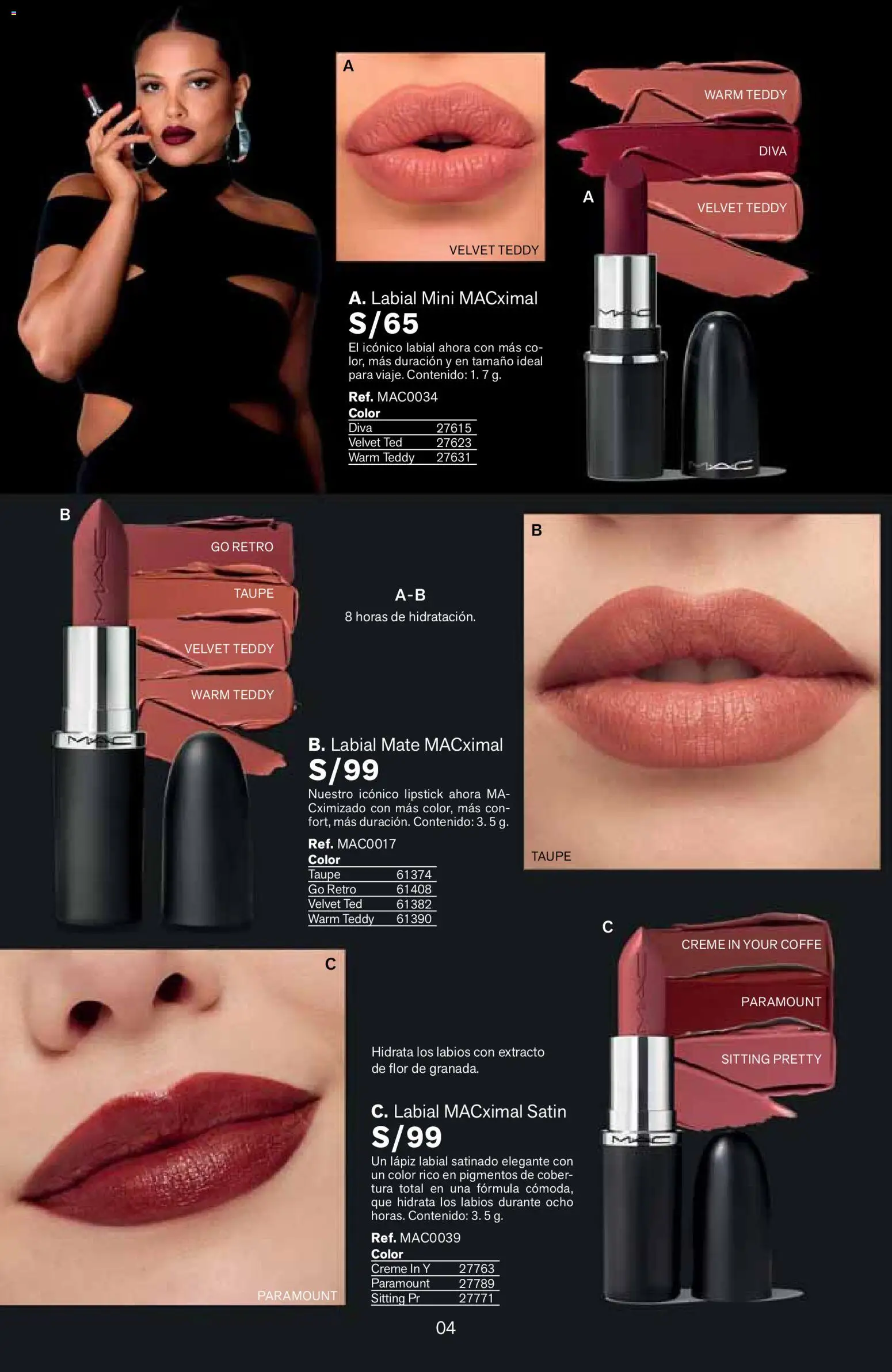 Catálogo Leonisa válido desde 04/08/2026 | Página: 4 | Productos: Lápiz labial