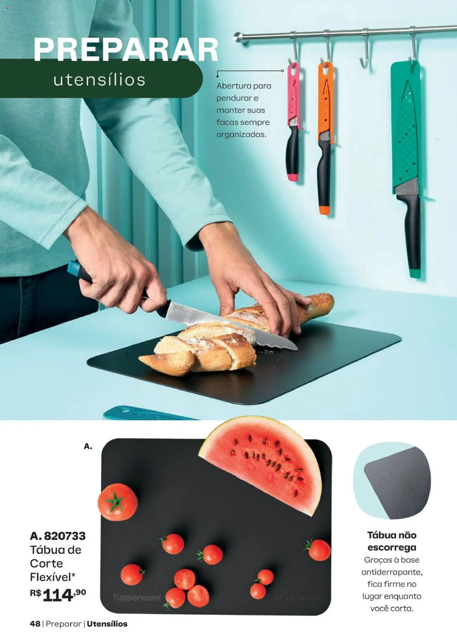 Tupperware Folheto - válido de 01/11/2026 | Página: 48 | Produtos: Facas, Base, Tábua