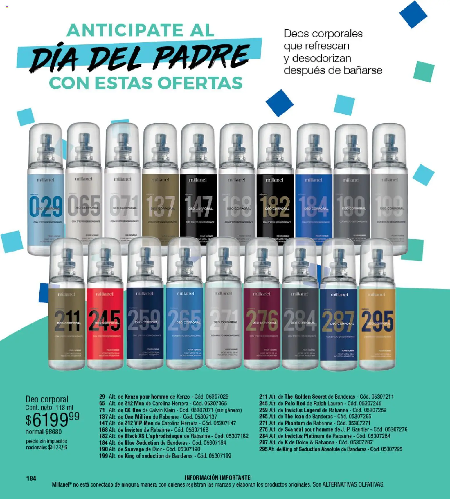 Millanel - Catálogo │ válido desde el 27.04.2026 | Página: 184 | Productos: Desodorante