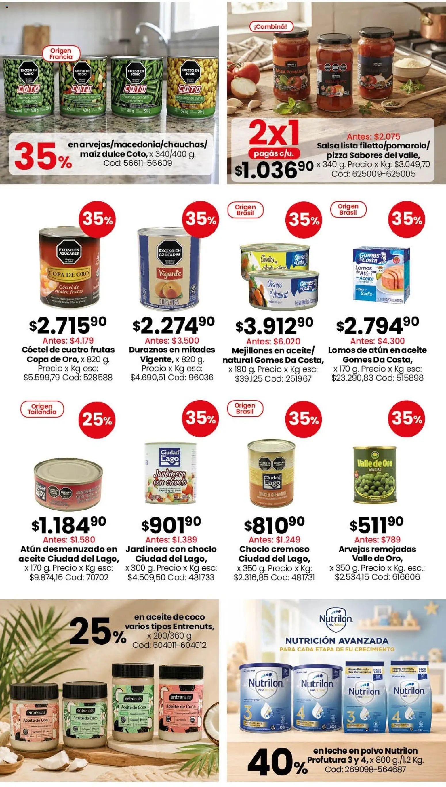 Almacén y bebidas │ válido desde el 07/09/2026 | Página: 3 | Productos: Choclo, Leche en polvo, Maiz, Dulce