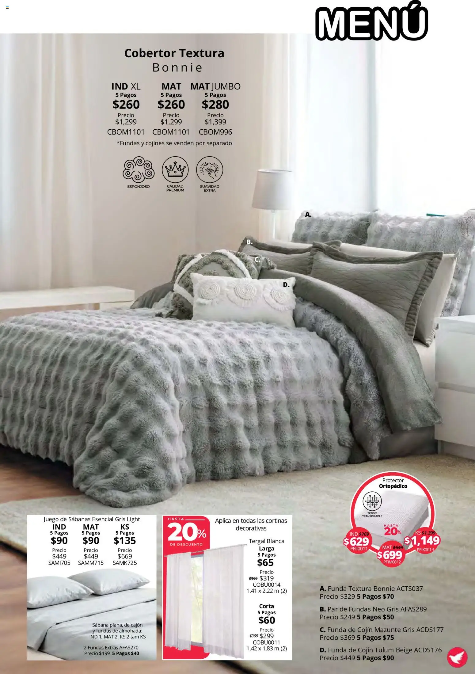 Nuevas ofertas de Colchas Concord válidas en toda la República Mexicana desde el 15/10/2026. ¡Encuentra las mejores ofertas en Colchas Concord catálogo Colección Cobertor Calor de Hogar! | Página: 54