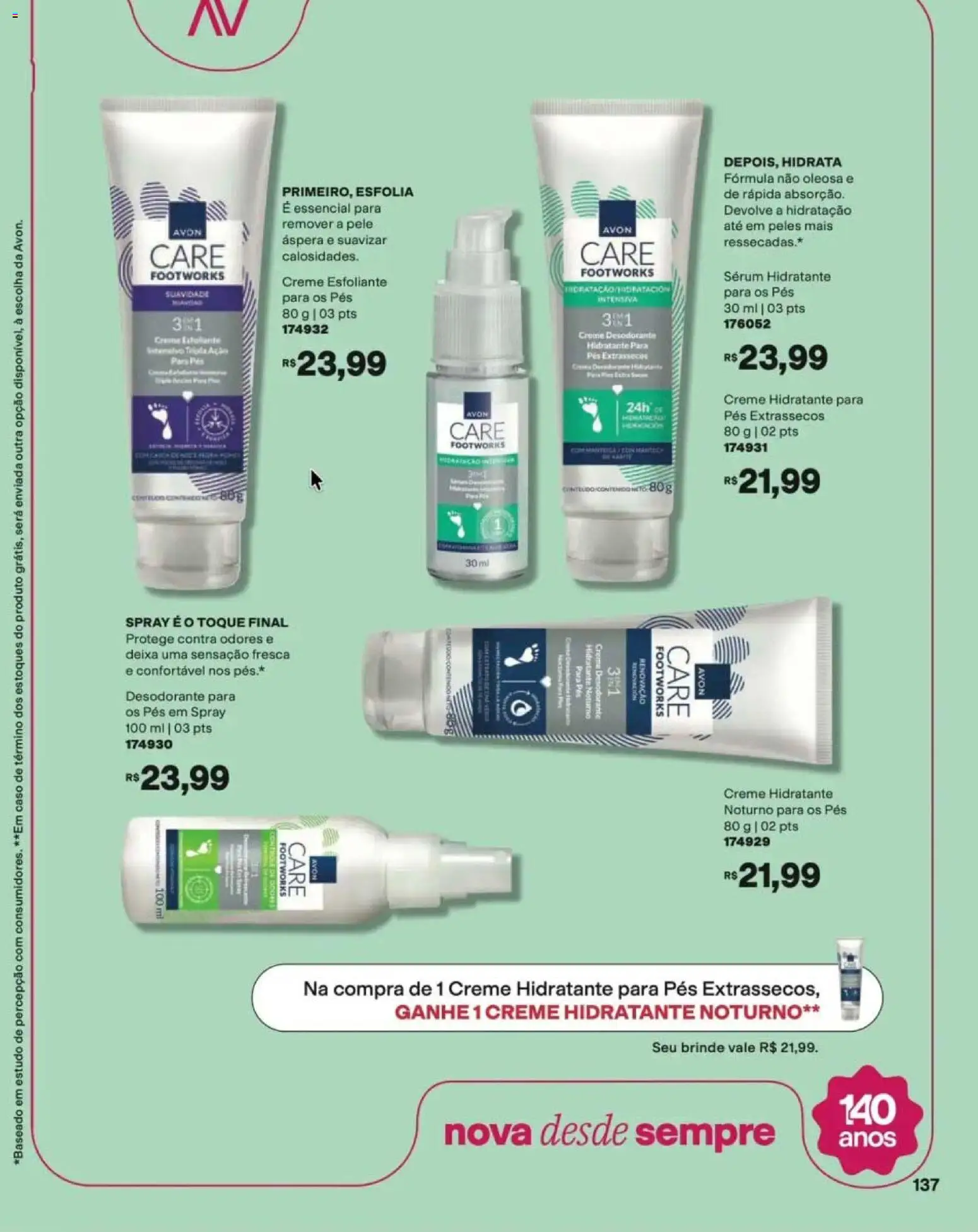 Avon Folheto - válido de 12/10/2026 | Página: 139 | Produtos: Desodorante, Creme hidratante, Sérum, Creme