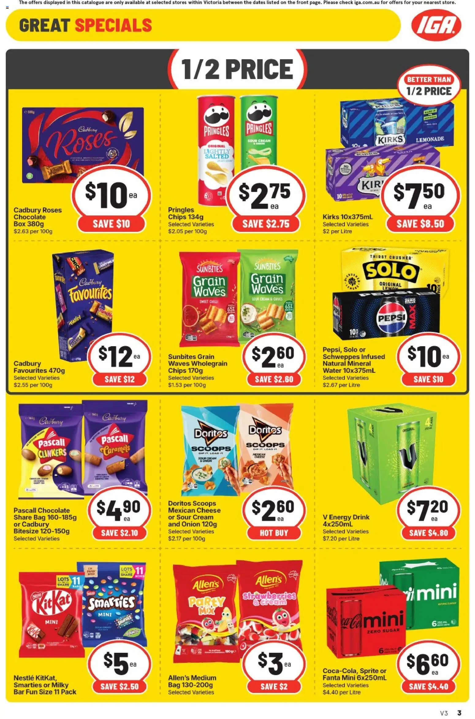 IGA catalogue - valid from 30/09/2026 | Page: 12 | Products: Chocolate, Water, Lemonade, Fanta