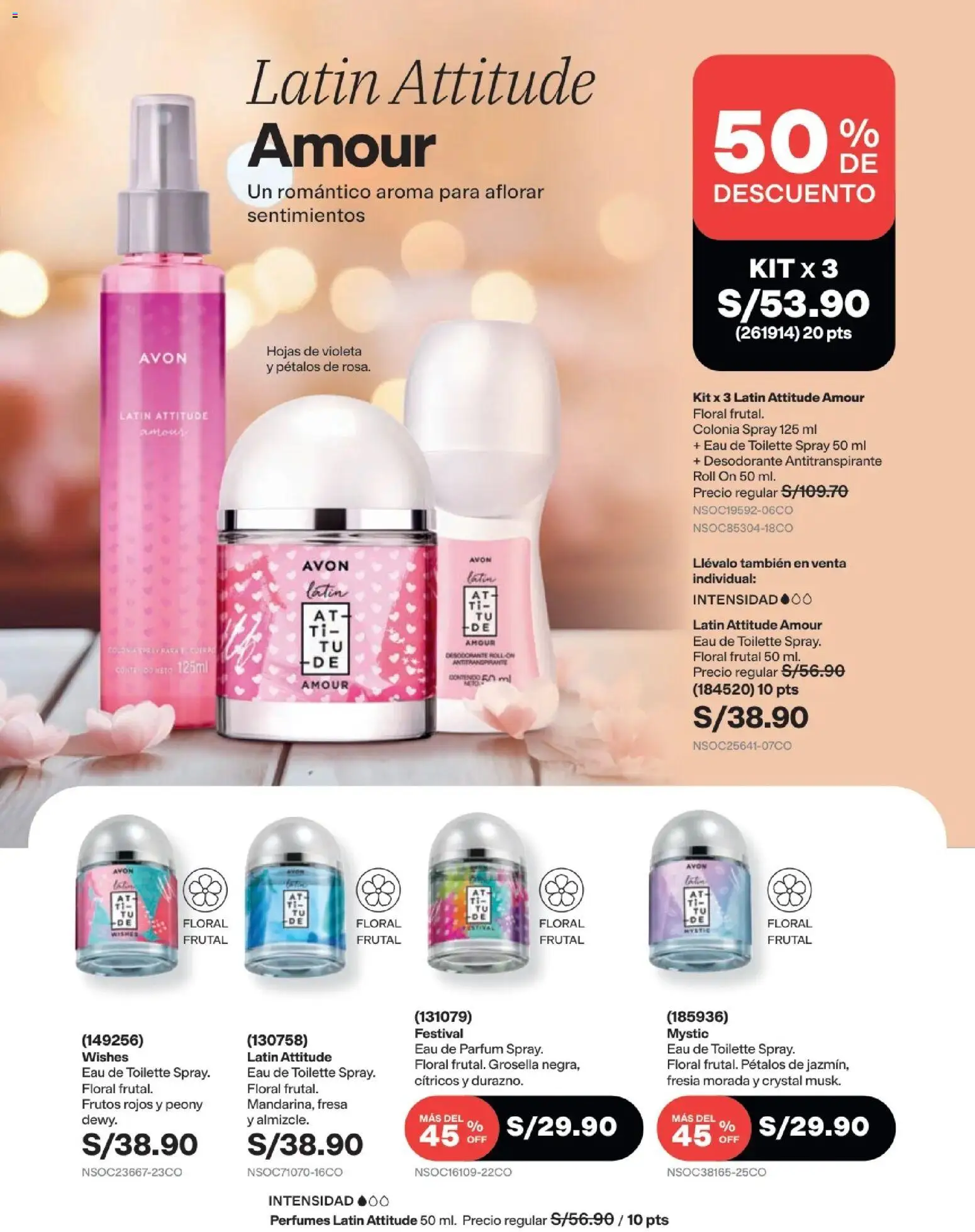 Catálogo Avon válido desde 22/07/2026 | Página: 94 | Productos: Desodorante, Antitranspirante, EAU de Toilette