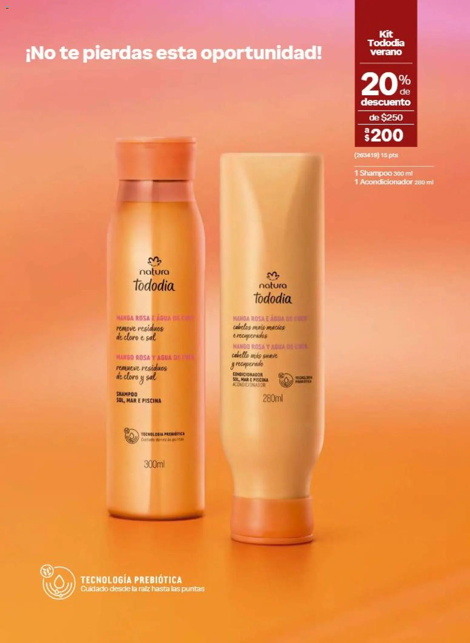 Nuevas ofertas de Natura válidas en toda la República Mexicana desde el 31/07/2026. ¡Encuentra las mejores ofertas en Natura campaña 12 2026! | Página: 139 | Productos: Agua, Manga, Cloro, Acondicionador
