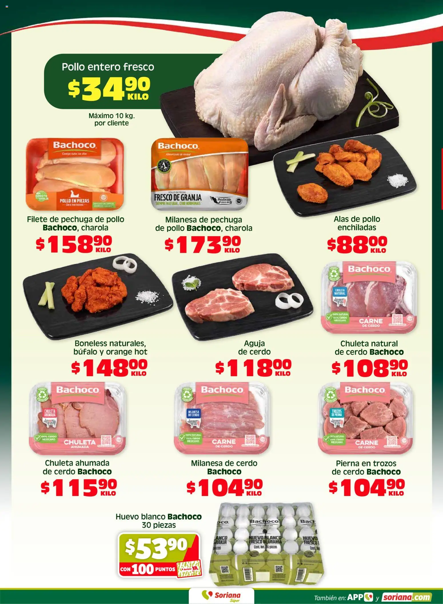 Nuevas ofertas de Soriana válidas en toda la República Mexicana desde el 15.05.2026. ¡Encuentra las mejores ofertas en Soriana Fin de Semana Súper: Chih, Delicias, Dur y Coah (excepto Saltillo)! | Página: 3 | Productos: Pollo, Milanesa, Huevo, Cerdo